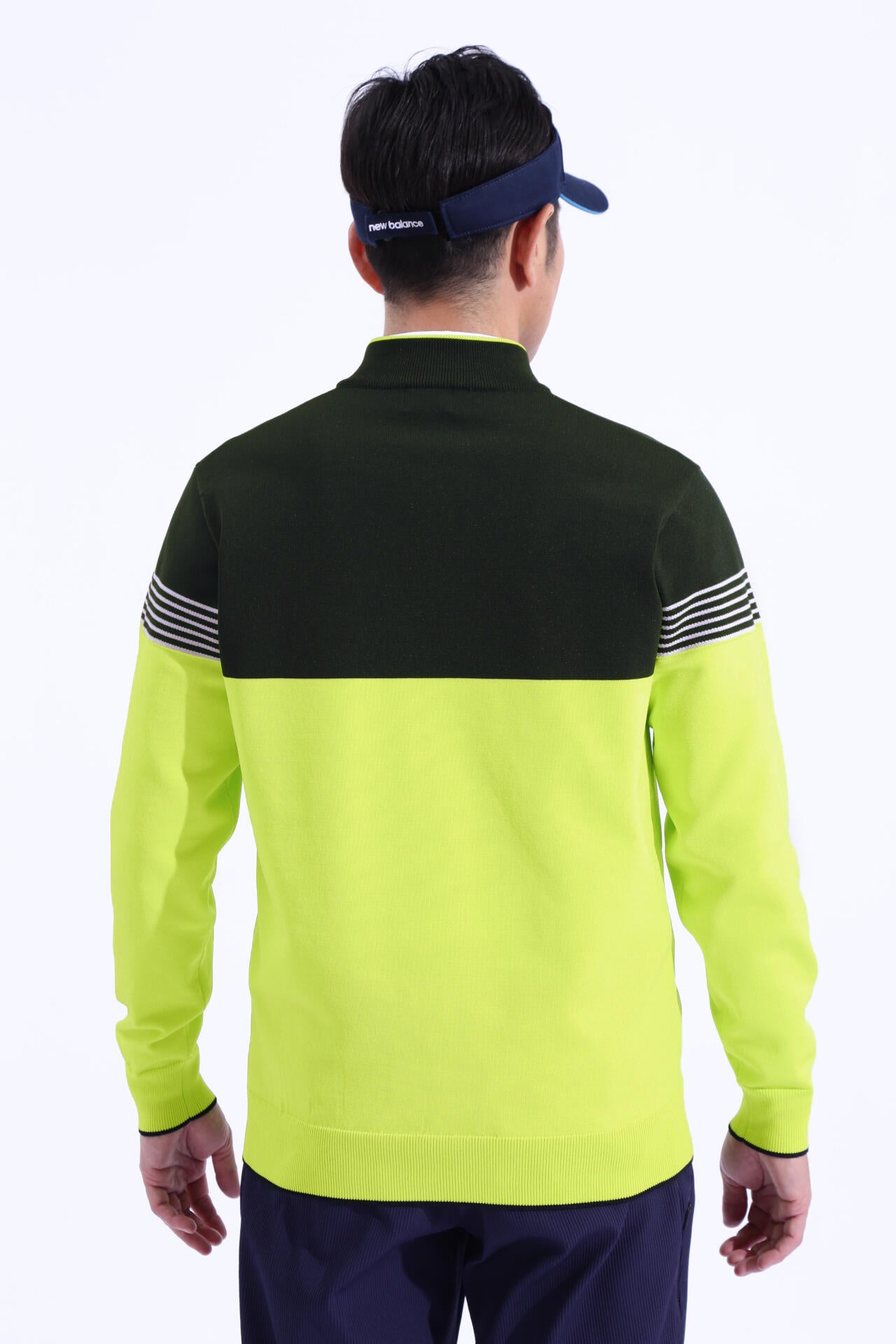 ハーフジップ スタンドネック ニット プルオーバー (MENS WORLD) | new