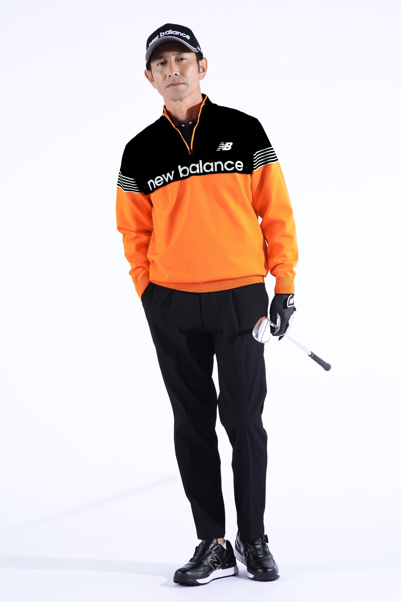 ハーフジップ スタンドネック ニット プルオーバー (MENS WORLD) | new