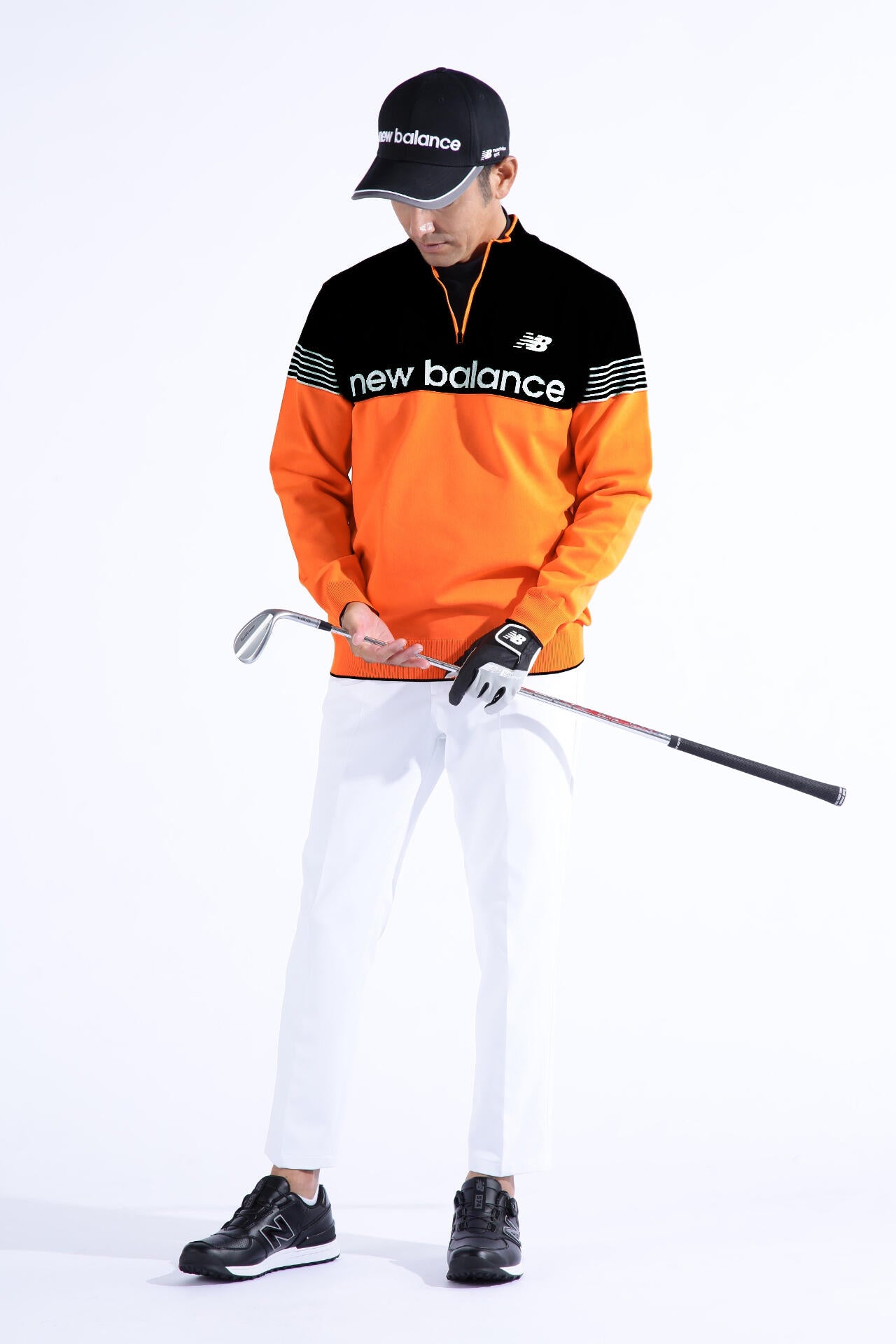 ハーフジップ スタンドネック ニット プルオーバー (MENS WORLD) | new