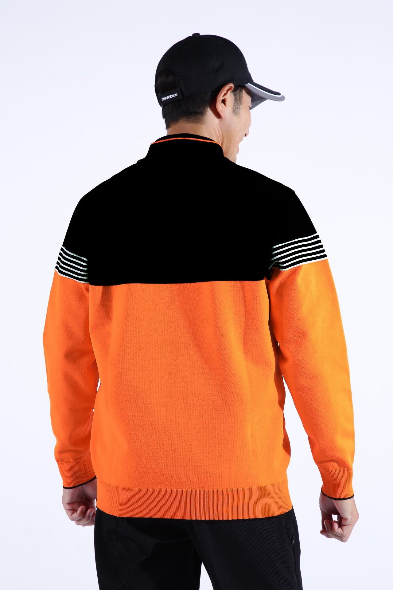 ハーフジップ スタンドネック ニット プルオーバー (MENS WORLD) | new