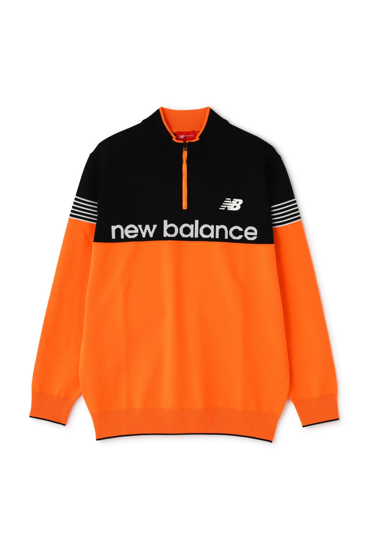 ハーフジップ スタンドネック ニット プルオーバー (MENS WORLD) | new