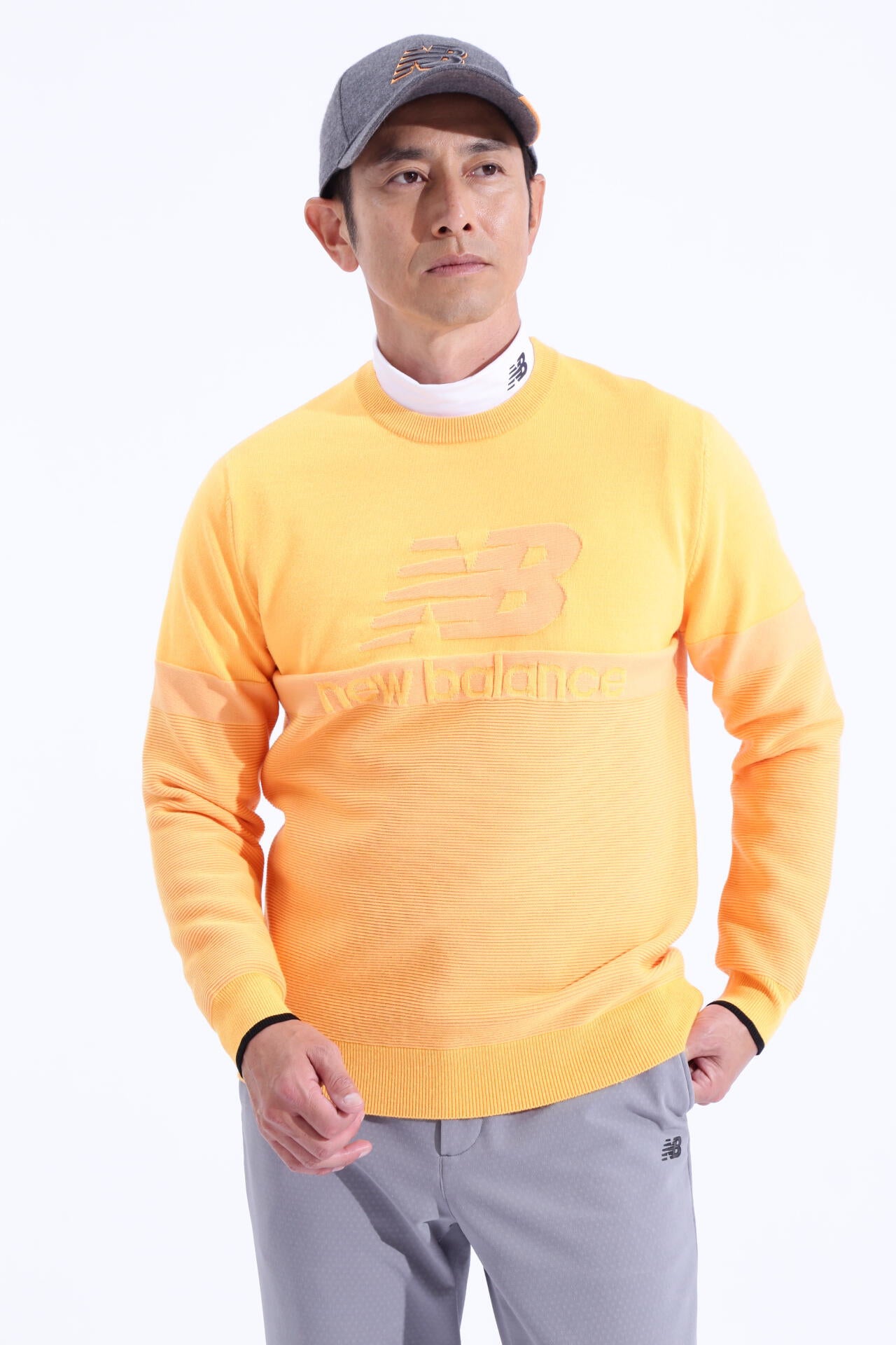 遠赤外線蓄熱保温 クルーネック ニット プルオーバー (MENS WORLD)