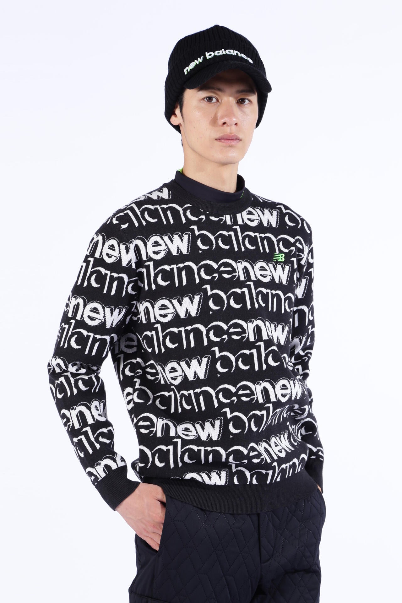 遠赤外線蓄熱保温 クルーネック ニット プルオーバー (MENS SPORT