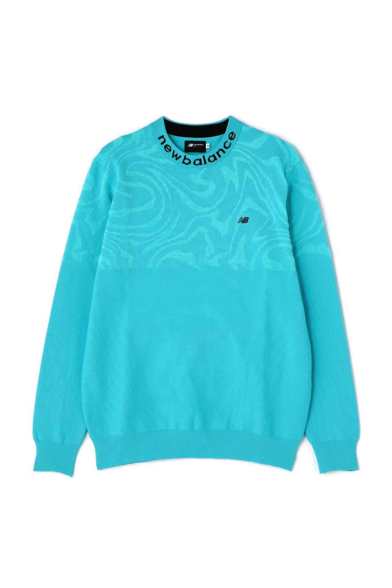 【直営店舗限定】マーブル柄×ガーター編み クルーネック ニット プルオーバー (MENS)