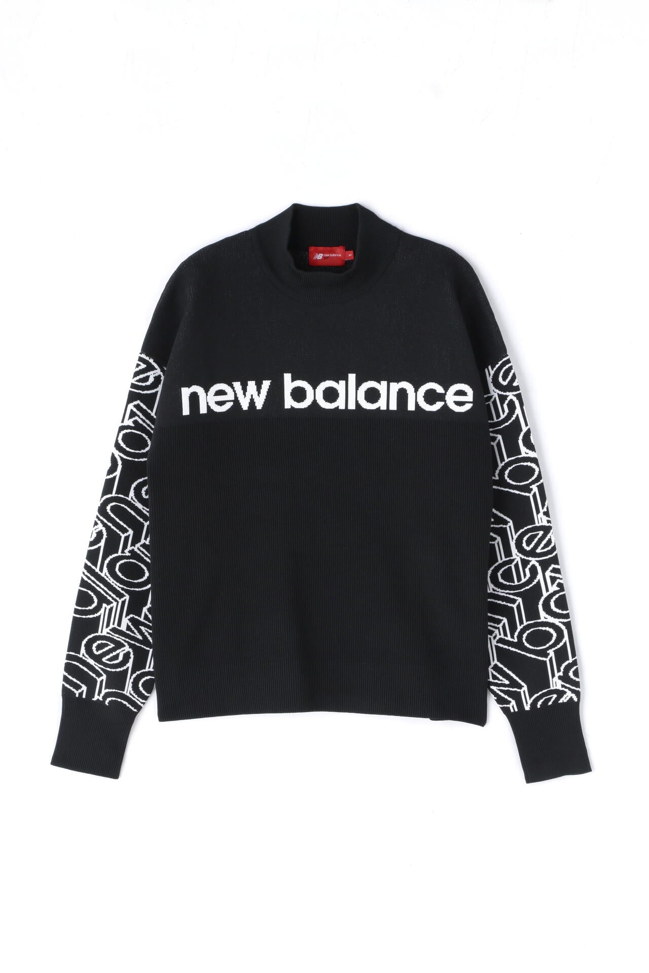 スタンディングロゴ モックネック ニット プルオーバー (WOMENS SPORT