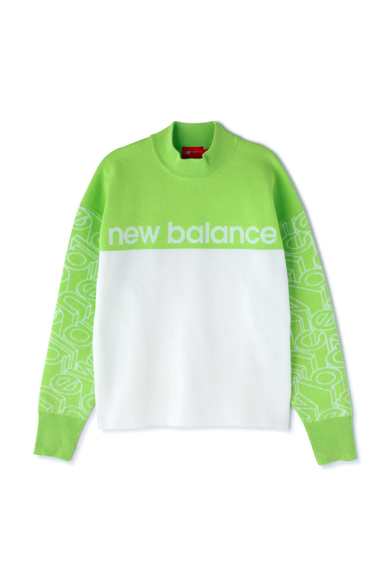 スタンディングロゴ モックネック ニット プルオーバー (WOMENS SPORT