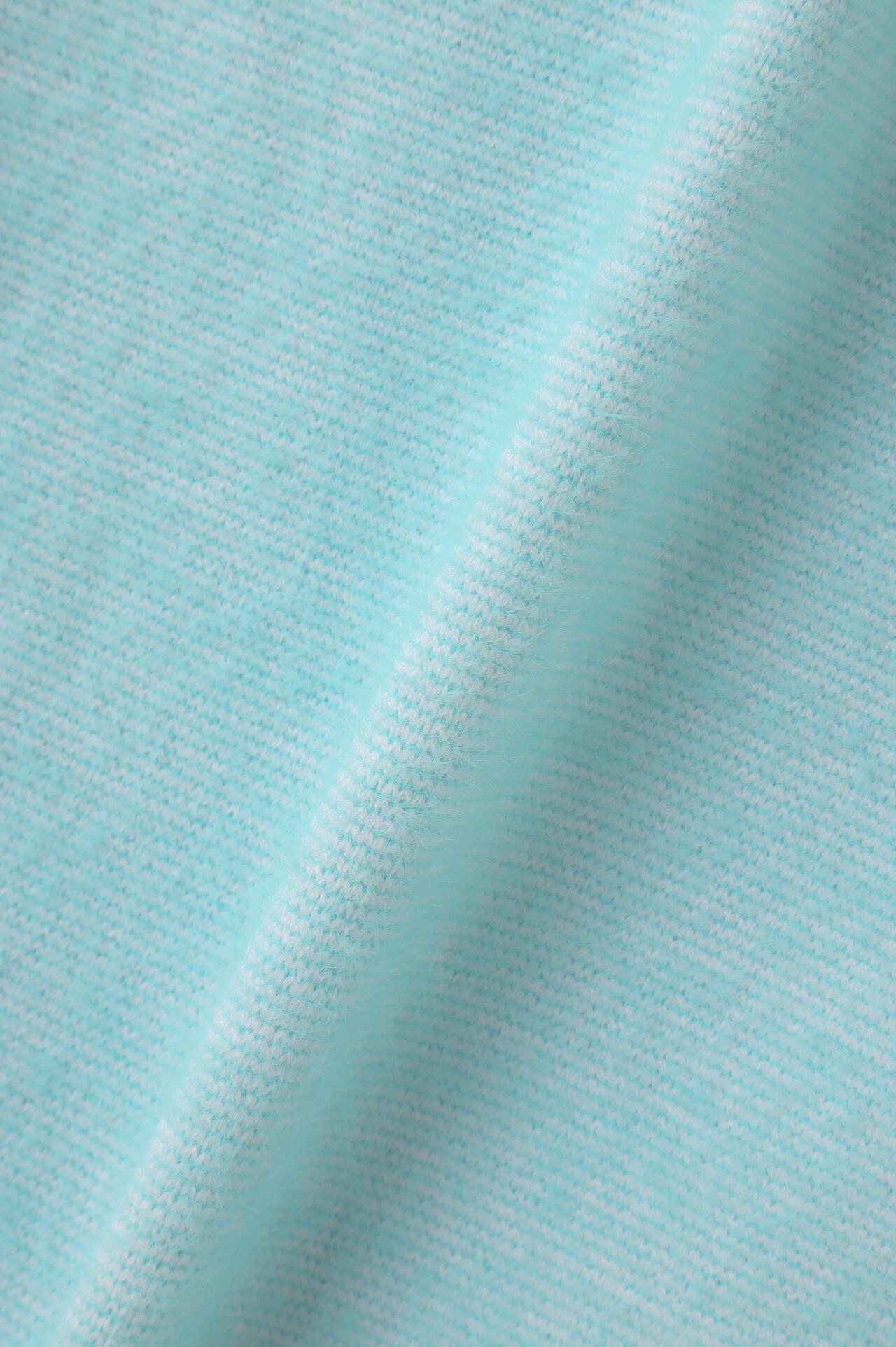 遠赤外線蓄熱保温 フェザーボーダー クルーネック ニット プルオーバー (WOMENS WORLD)