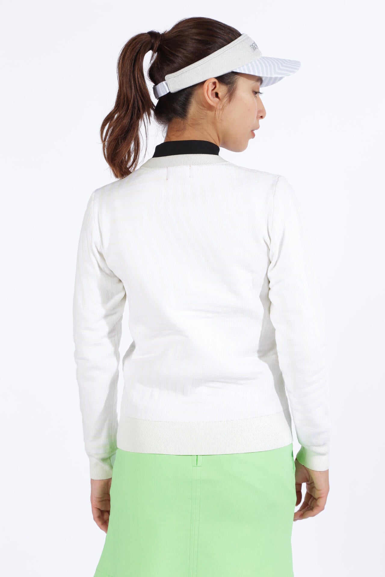 ゼブラ柄 クルーネック ニット プルオーバー (WOMENS SPORT) | new