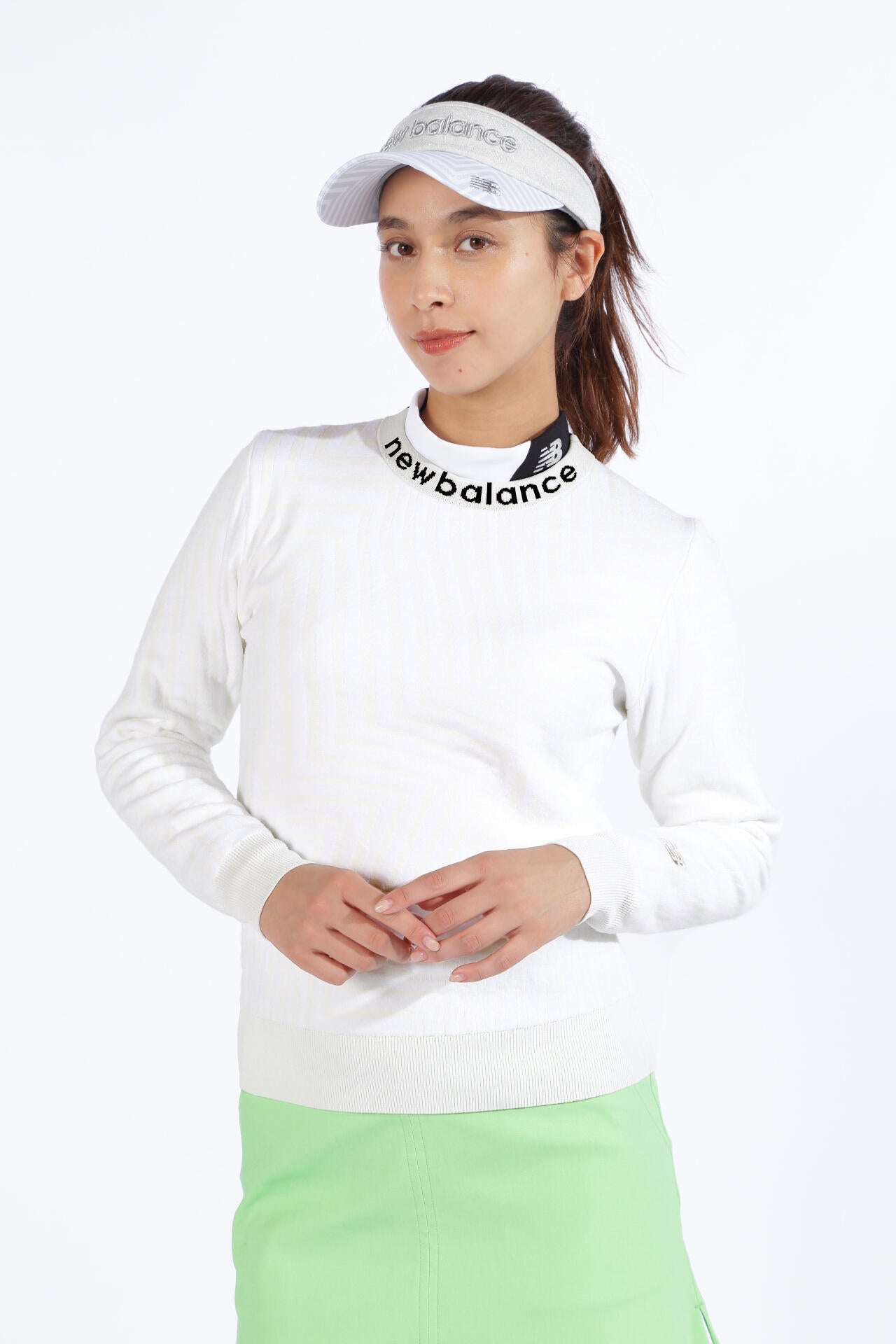 ゼブラ柄 クルーネック ニット プルオーバー (WOMENS SPORT) | new