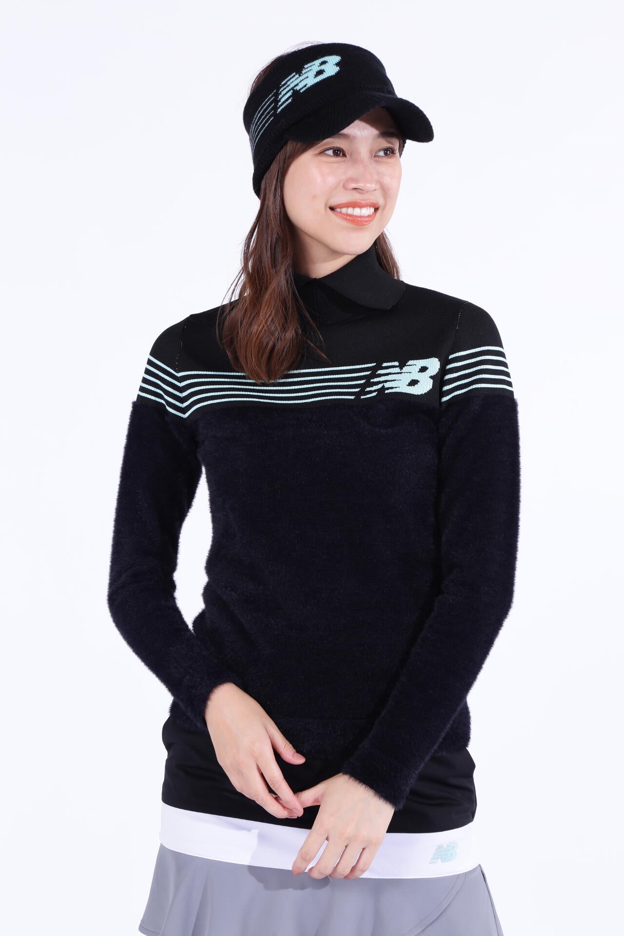 Malbon 襟付きセーター ゴルフ女子必見⛳上品カジュアル 美品✨ 蓄熱保温 襟付き ニット プルオーバー (WOMENS WORLD) | new balance