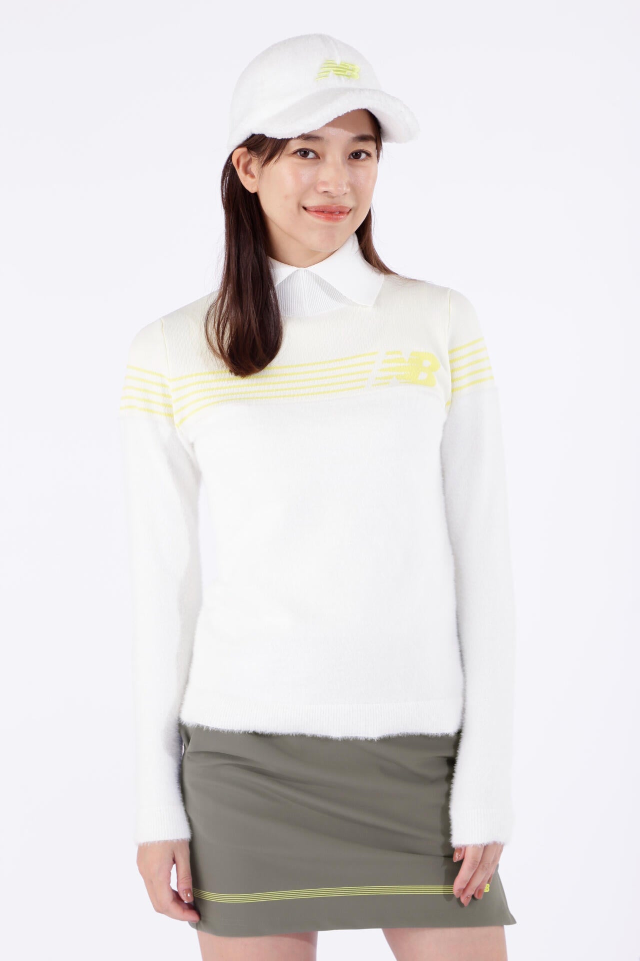 蓄熱保温 襟付き ニット プルオーバー (WOMENS WORLD) | new balance