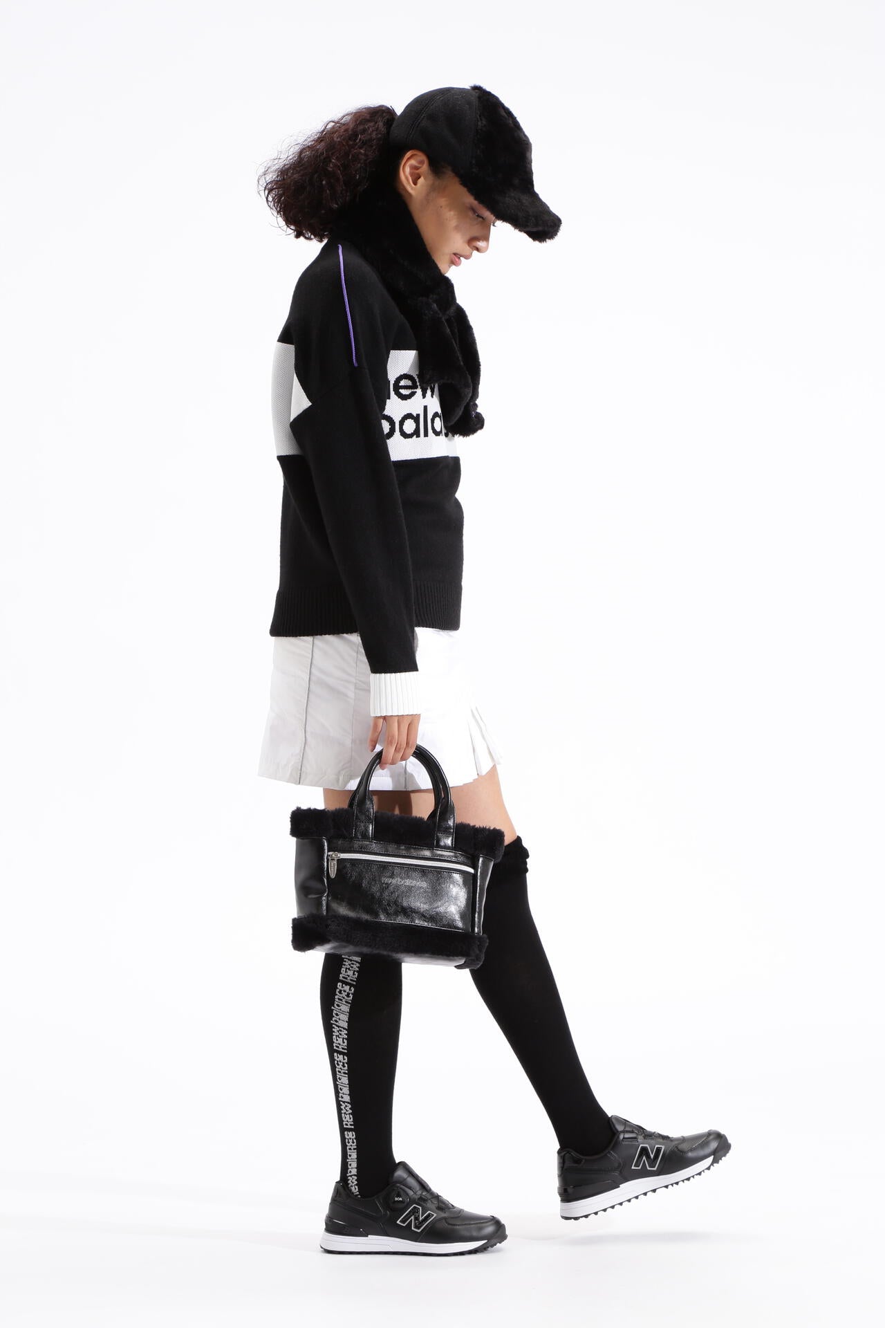 合皮×ボア カートバッグ (WOMENS SPORT) | new balance golf