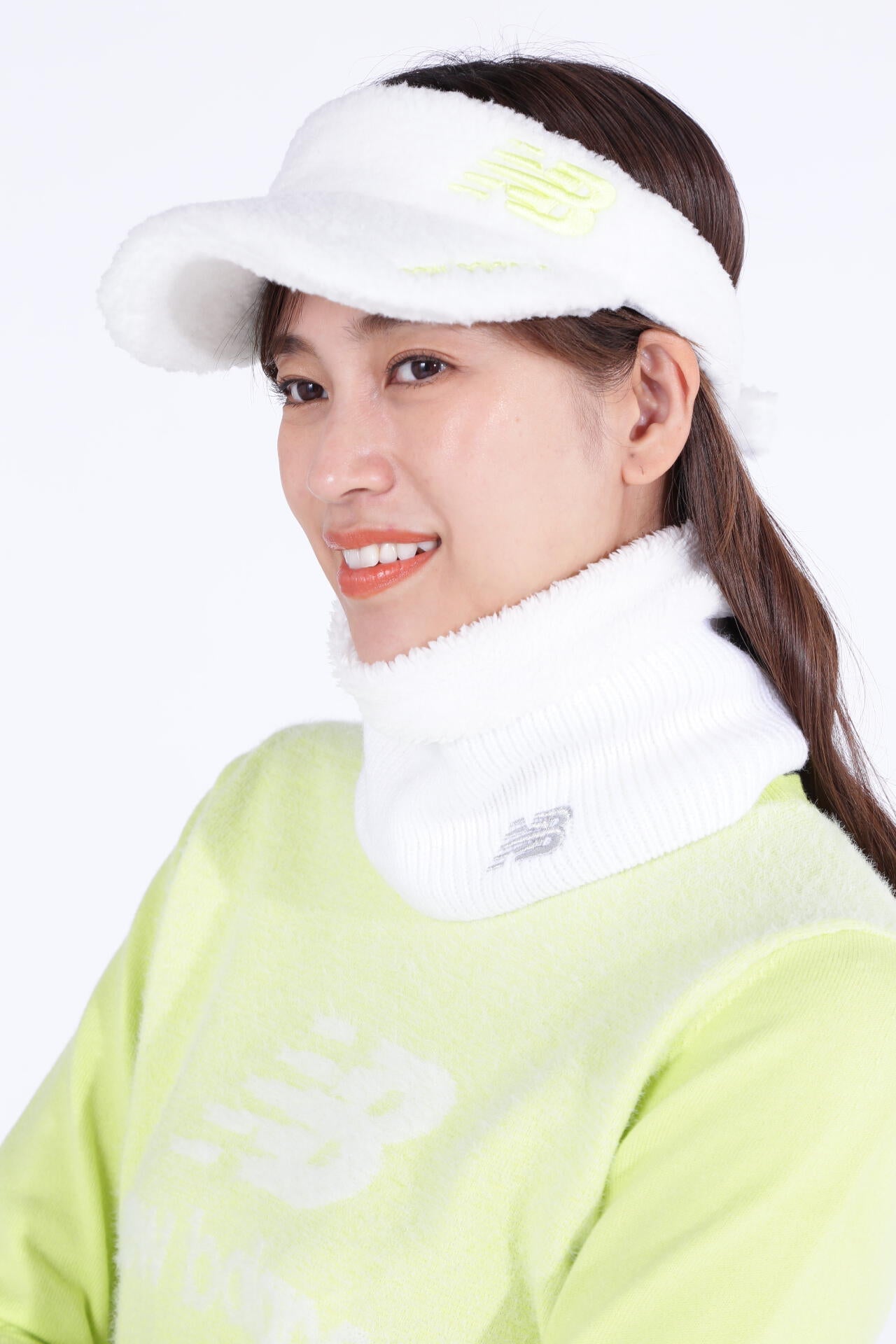 リブニット×ボア ネックウォーマー (WOMENS WORLD) | new balance golf