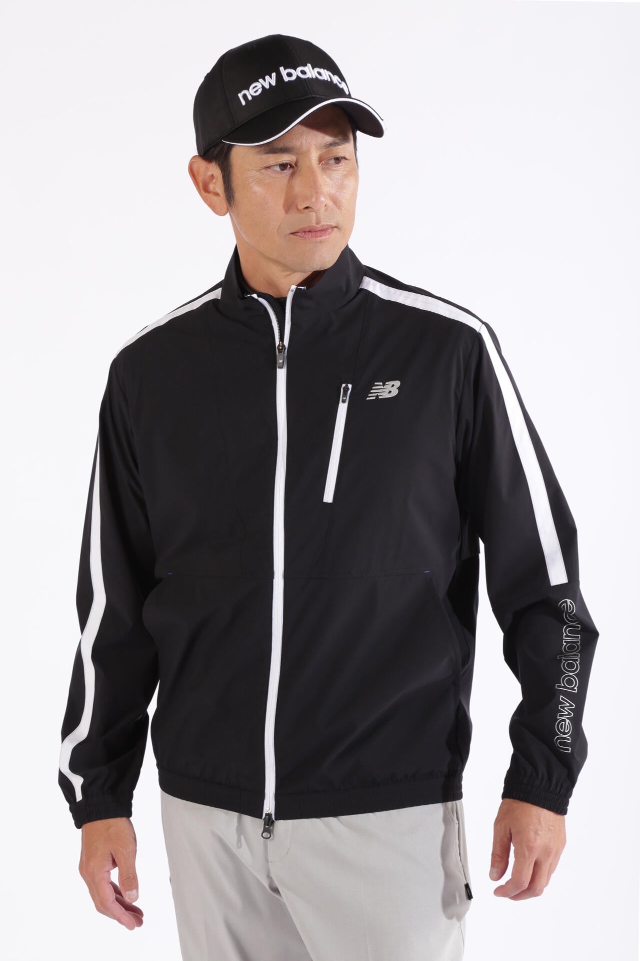 【新品】ニューバランス／ウィンド ブルゾン／ストレッチ／撥水 4WAYストレッチ 撥水 防風 フルジップ ウインド ブルゾン (MENS WORLD