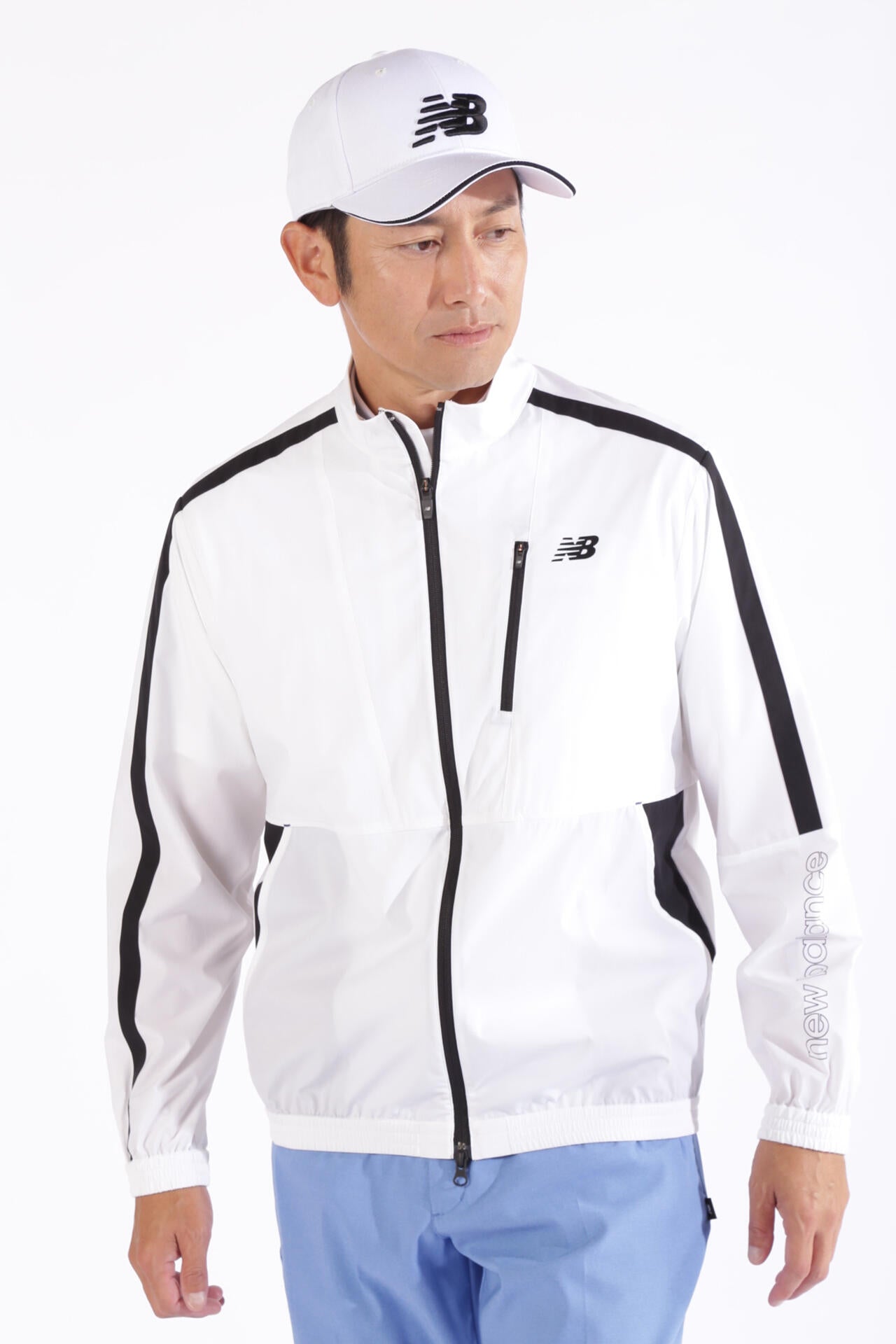 4WAYストレッチ 撥水 防風 フルジップ ウインド ブルゾン (MENS WORLD