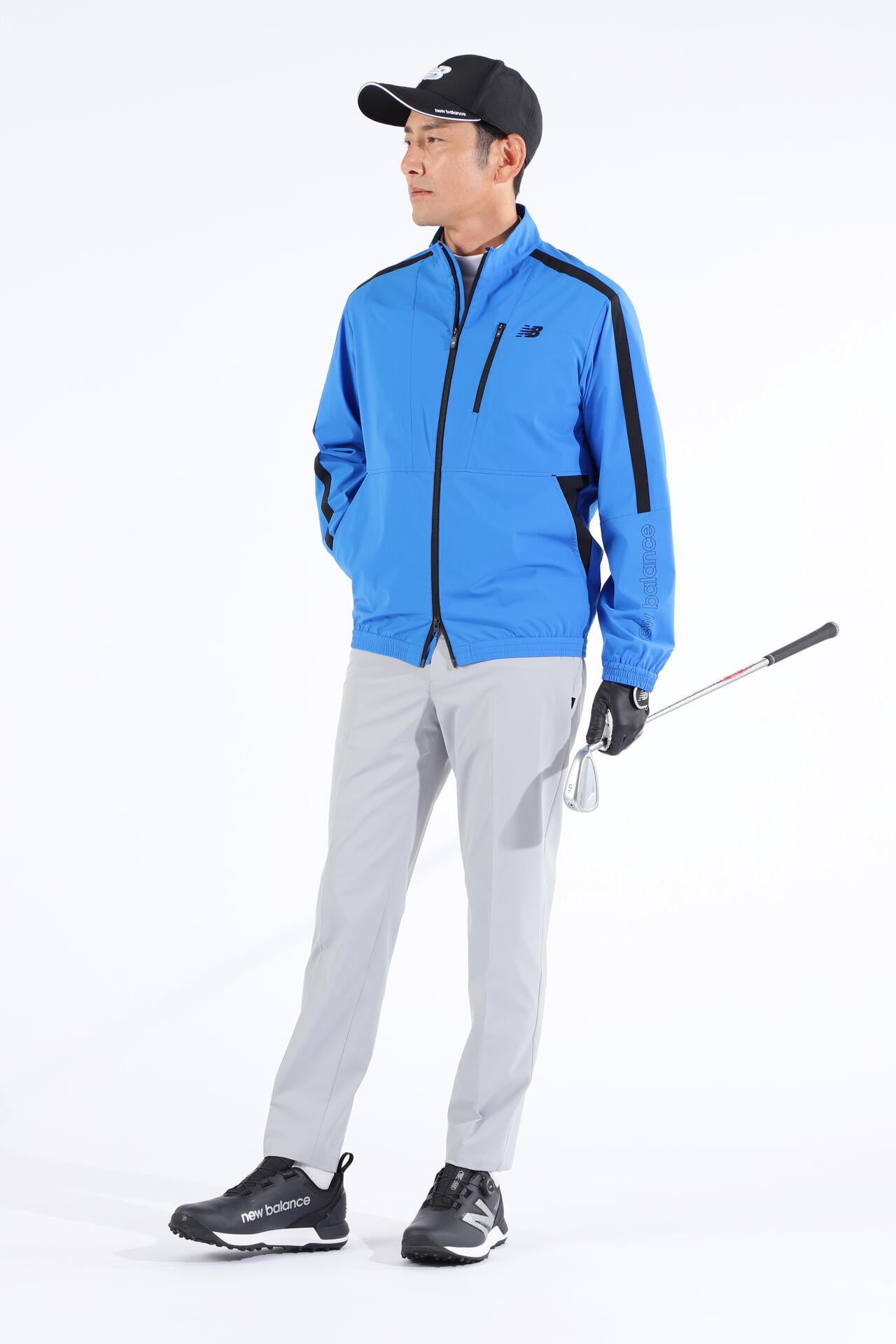 4WAYストレッチ 撥水 防風 フルジップ ウインド ブルゾン (MENS WORLD
