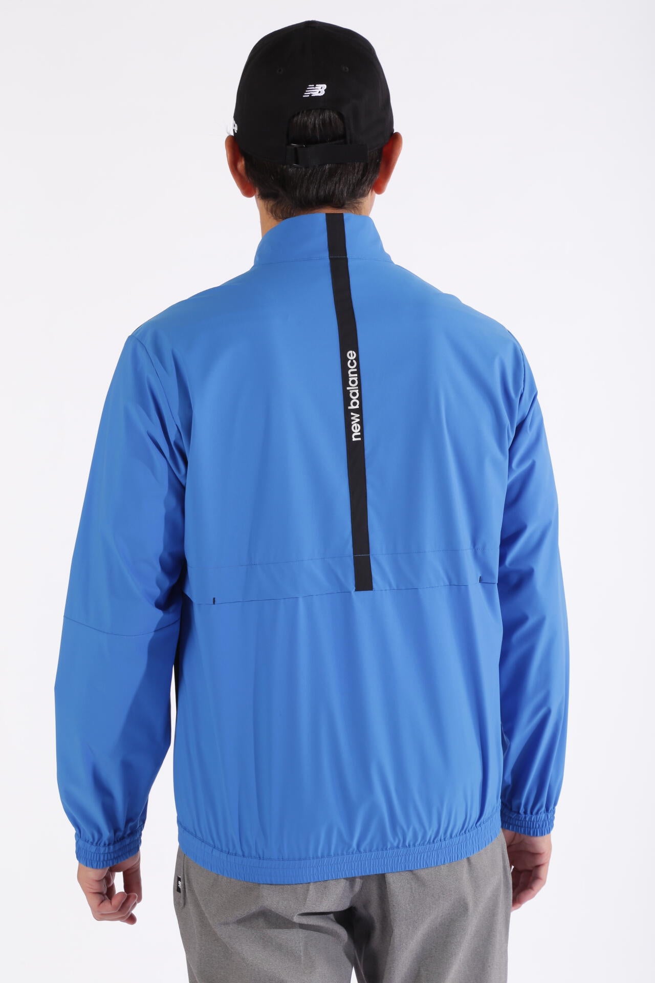 新品 ニューバランス ゴルフ ストレッチ 撥水 長袖 ジャケット 6 (XL)青 4WAYストレッチ 撥水 防風 フルジップ ウインド ブルゾン (MENS WORLD