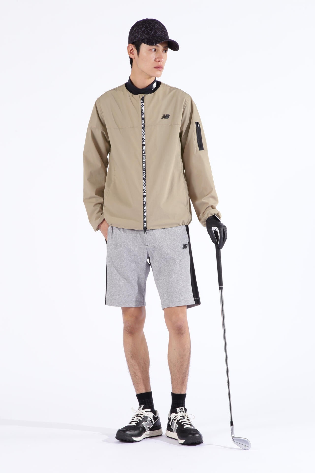ストレッチ 撥水 フルジップ カラーレス ブルゾン (MENS SPORT)