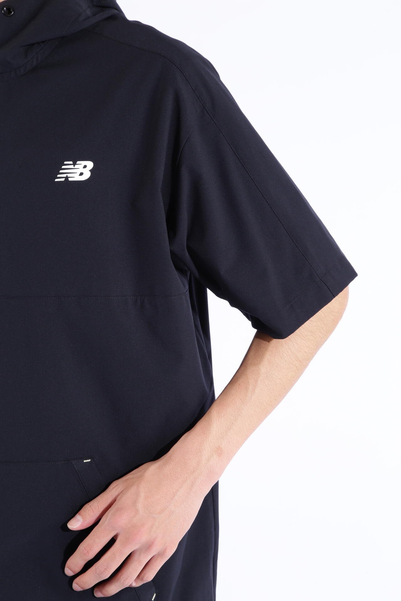 ストレッチ 撥水 ハーフジップ プルオーバー フーディー (MENS SPORT)