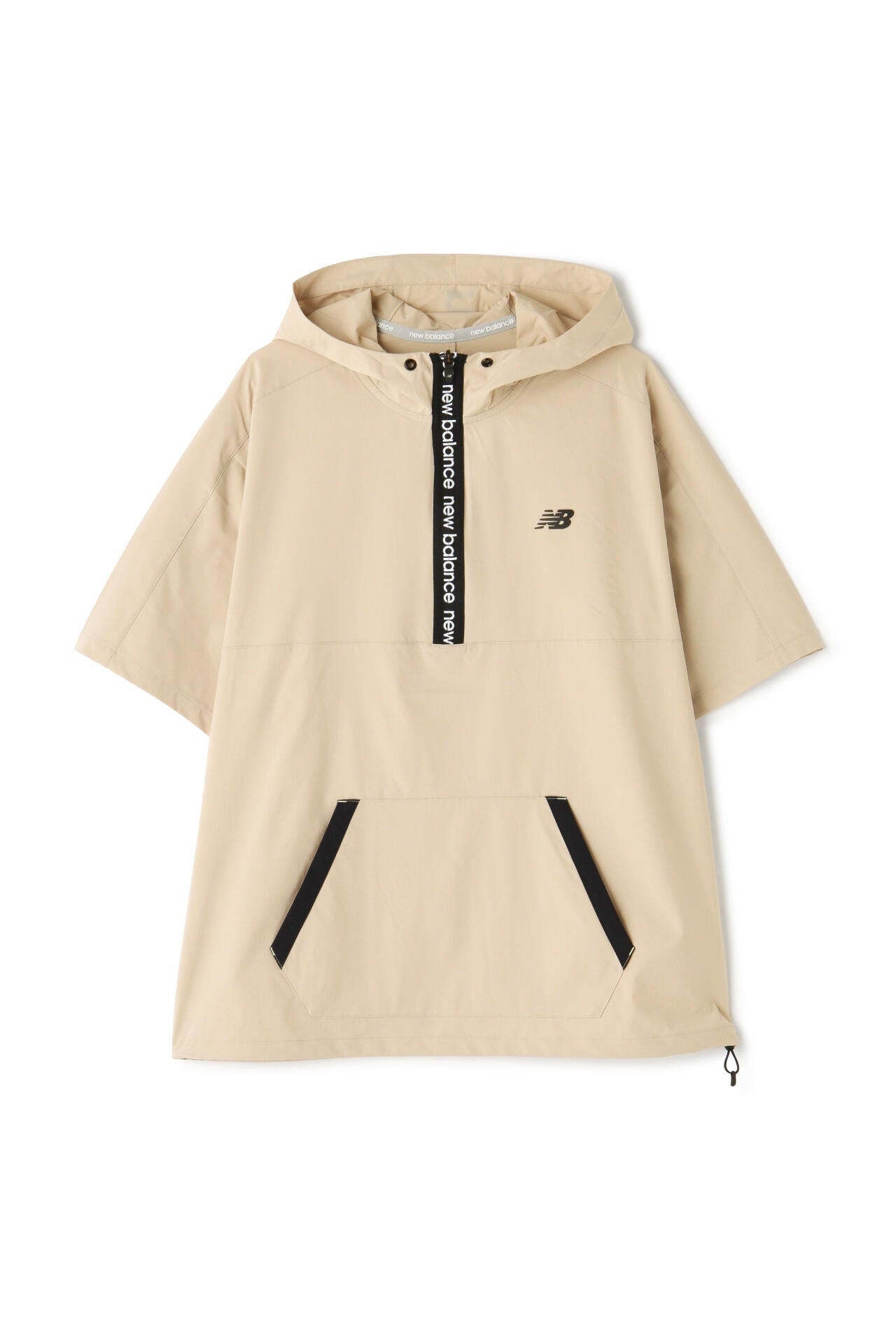 ストレッチ 撥水 ハーフジップ プルオーバー フーディー (MENS SPORT)