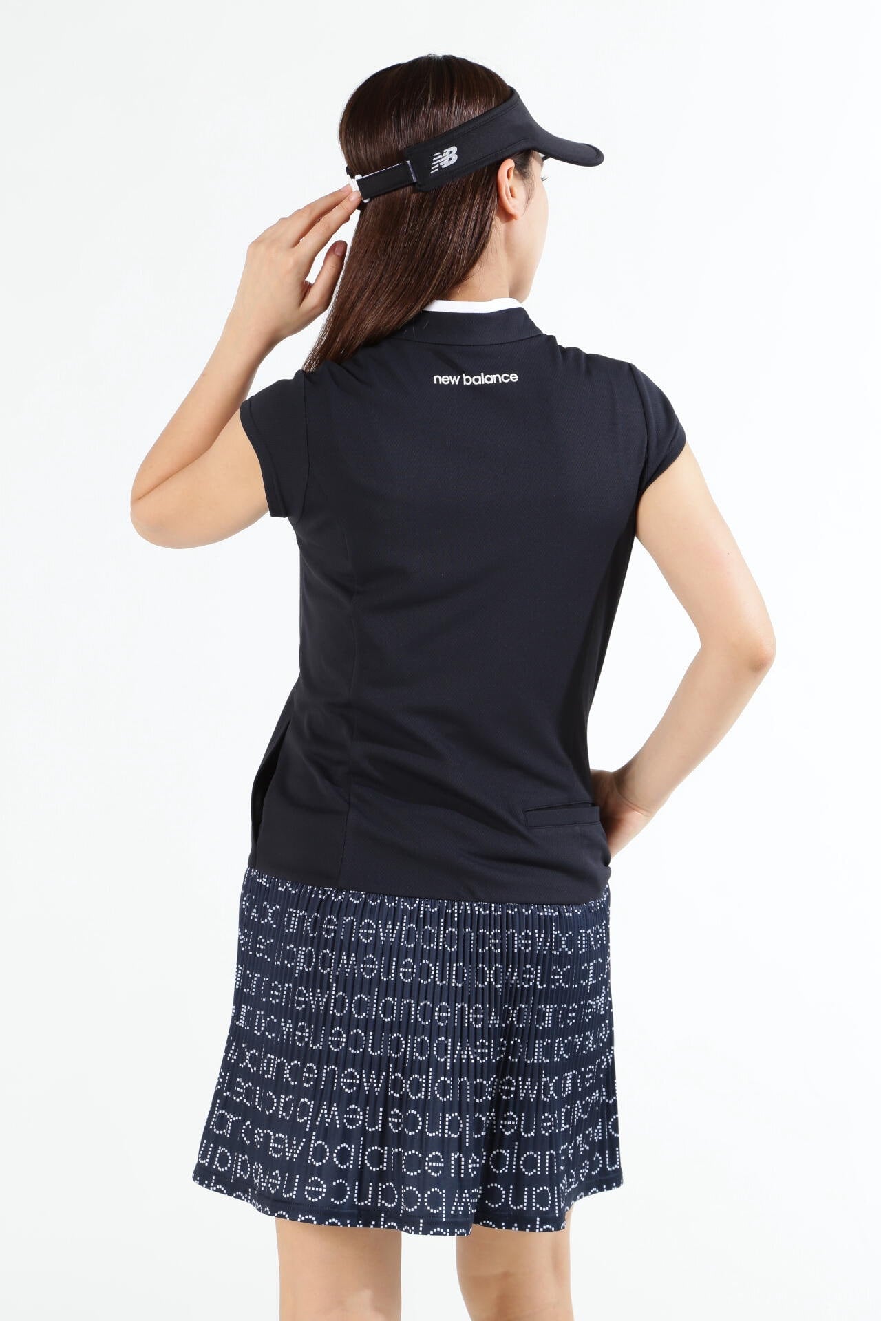 ピクセルロゴ 半袖 ハーフジップ ワンピース (WOMENS SPORT)
