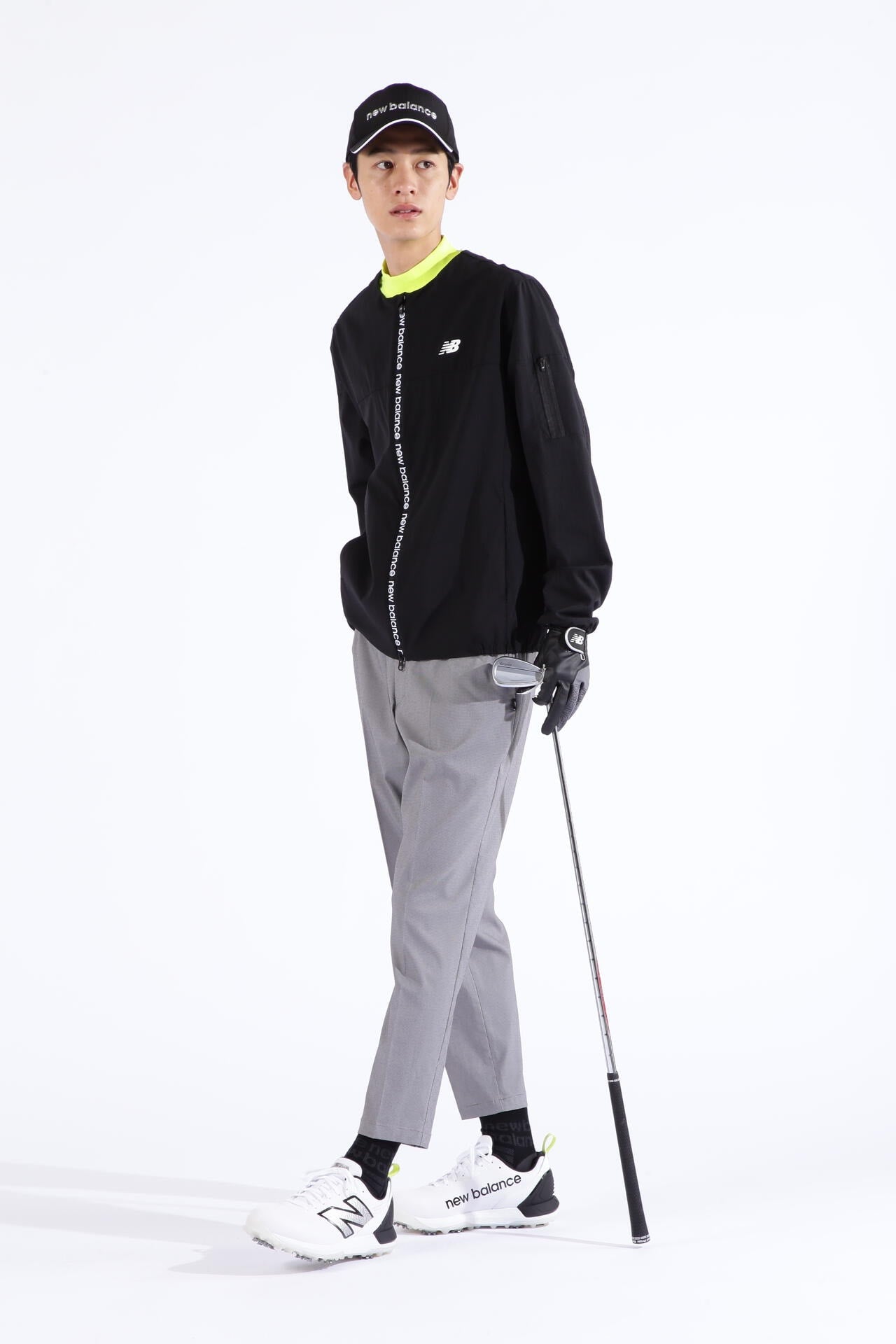 千鳥格子柄 ワイド テーパード クロップドパンツ (MENS SPORT)