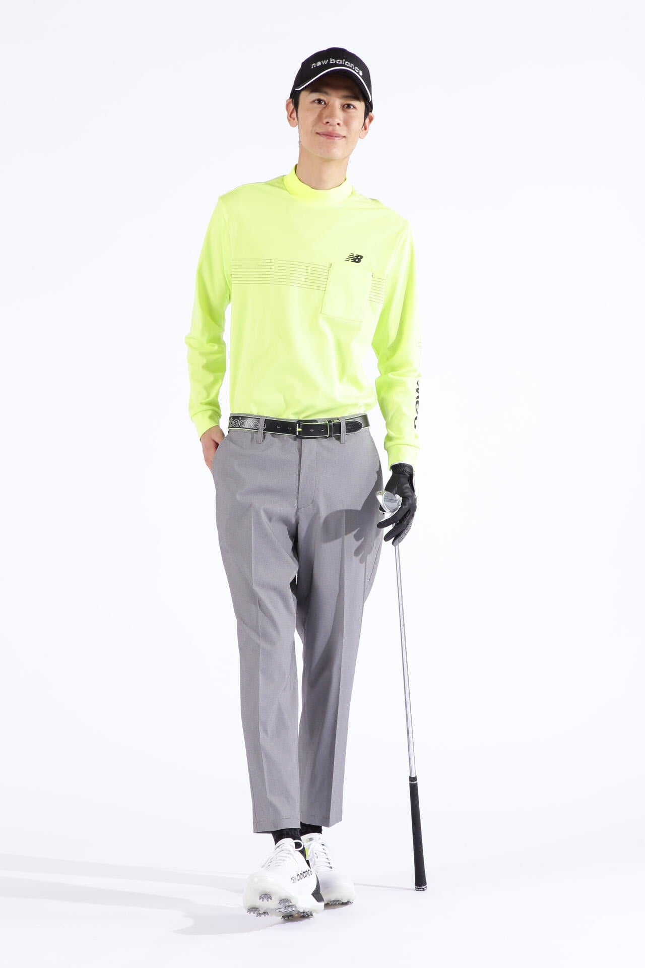 千鳥格子柄 ワイド テーパード クロップドパンツ (MENS SPORT)