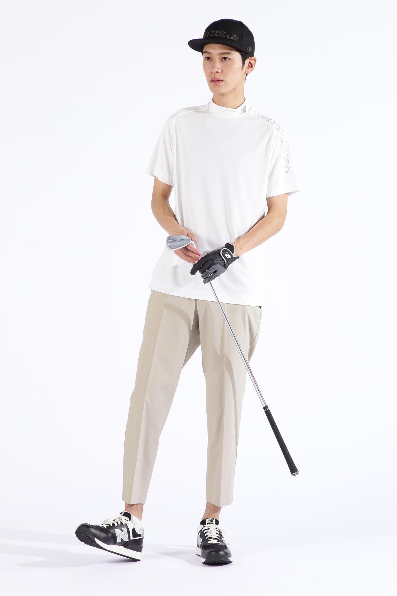 千鳥格子柄 ワイド テーパード クロップドパンツ (MENS SPORT)