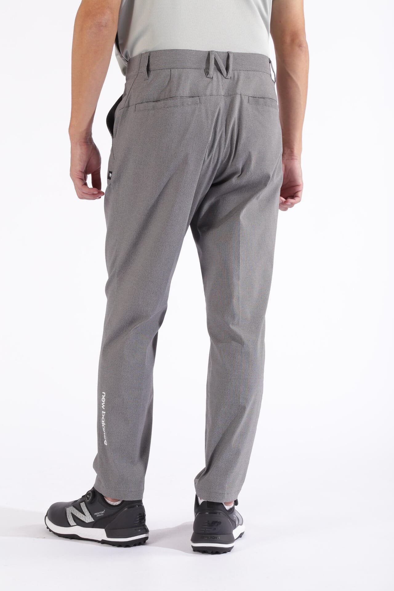 ストレッチピンヘッド ワイド テーパード ロングパンツ (MENS WORLD)