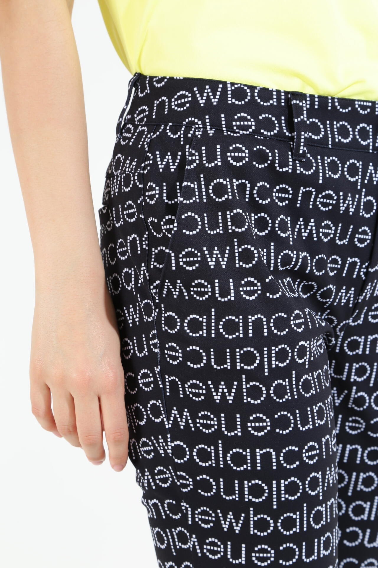 ピクセルロゴ柄 ジャージー スリム ロングパンツ (WOMENS SPORT)