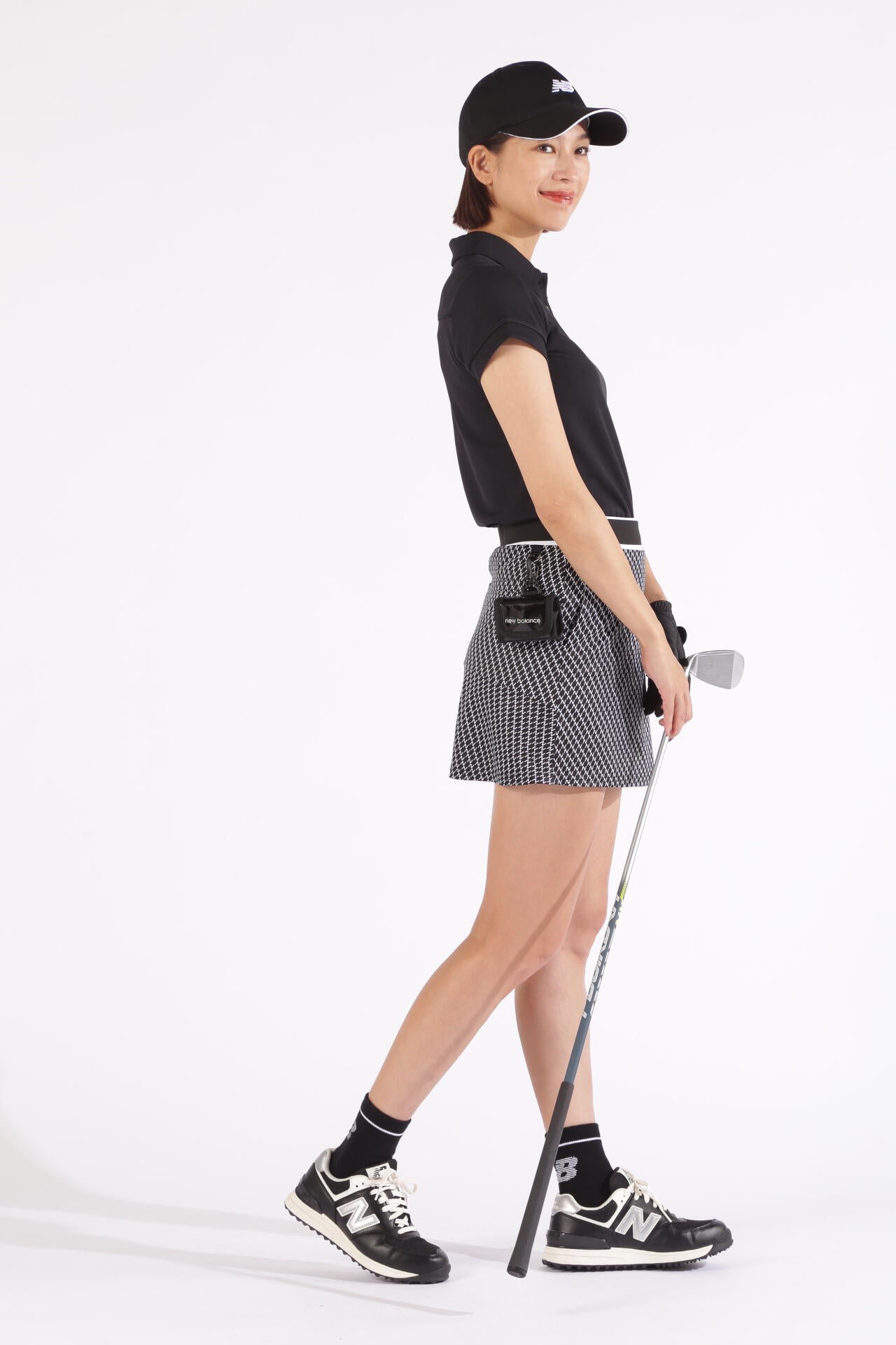 Nチェック柄 インナー付き ジャージー スカート (WOMENS WORLD) | new
