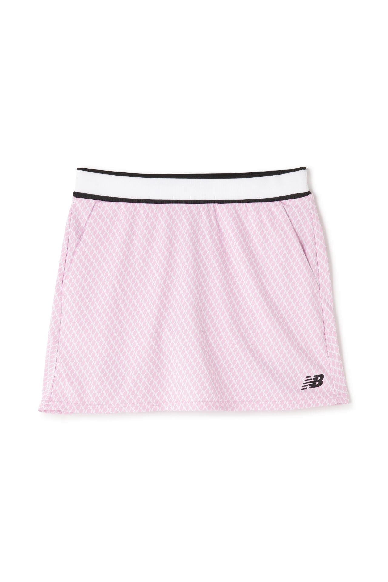 Nチェック柄 インナー付き ジャージー スカート (WOMENS WORLD)