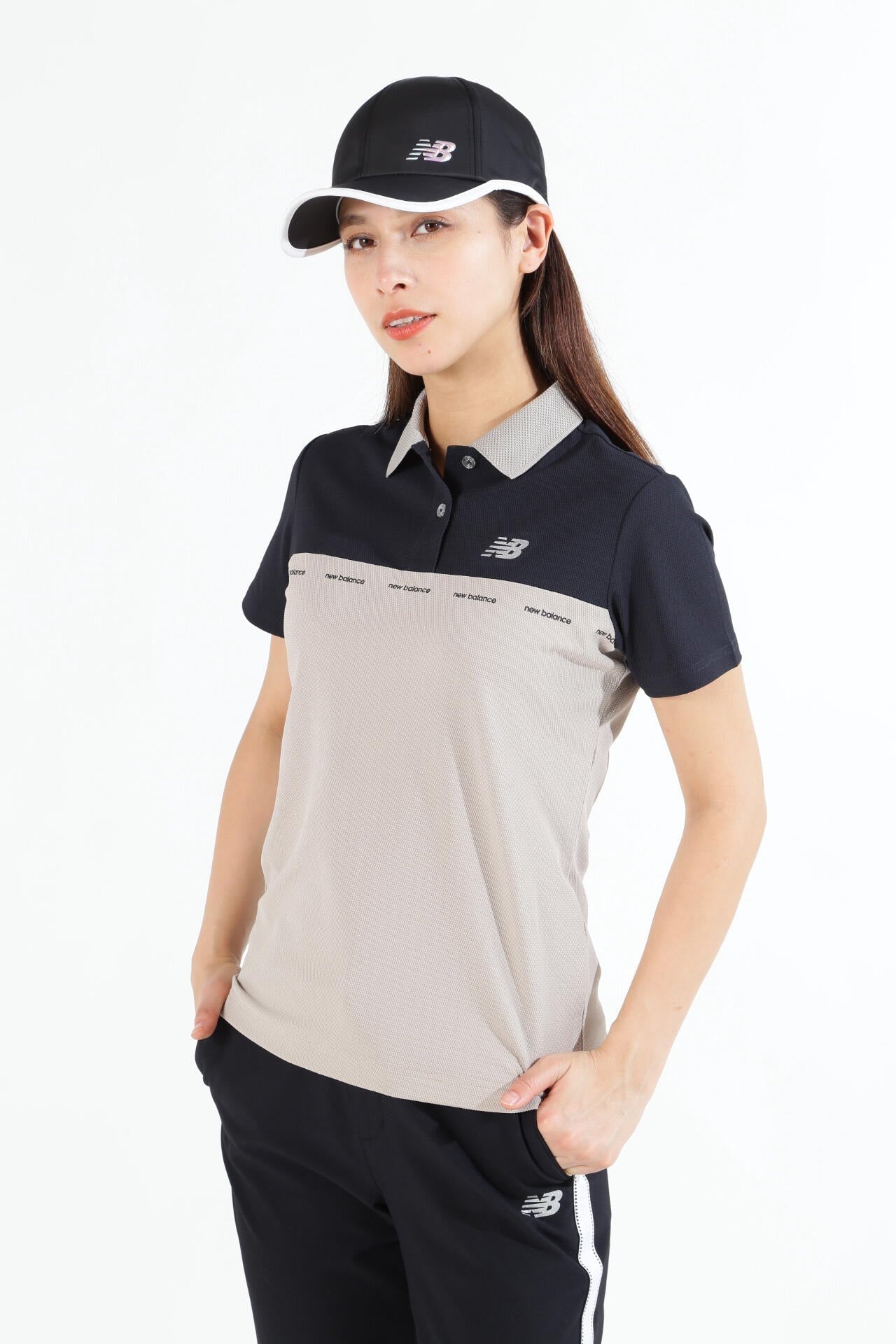 バイカラー ポップコーンピケ 半袖 ポロシャツ (WOMENS SPORT)