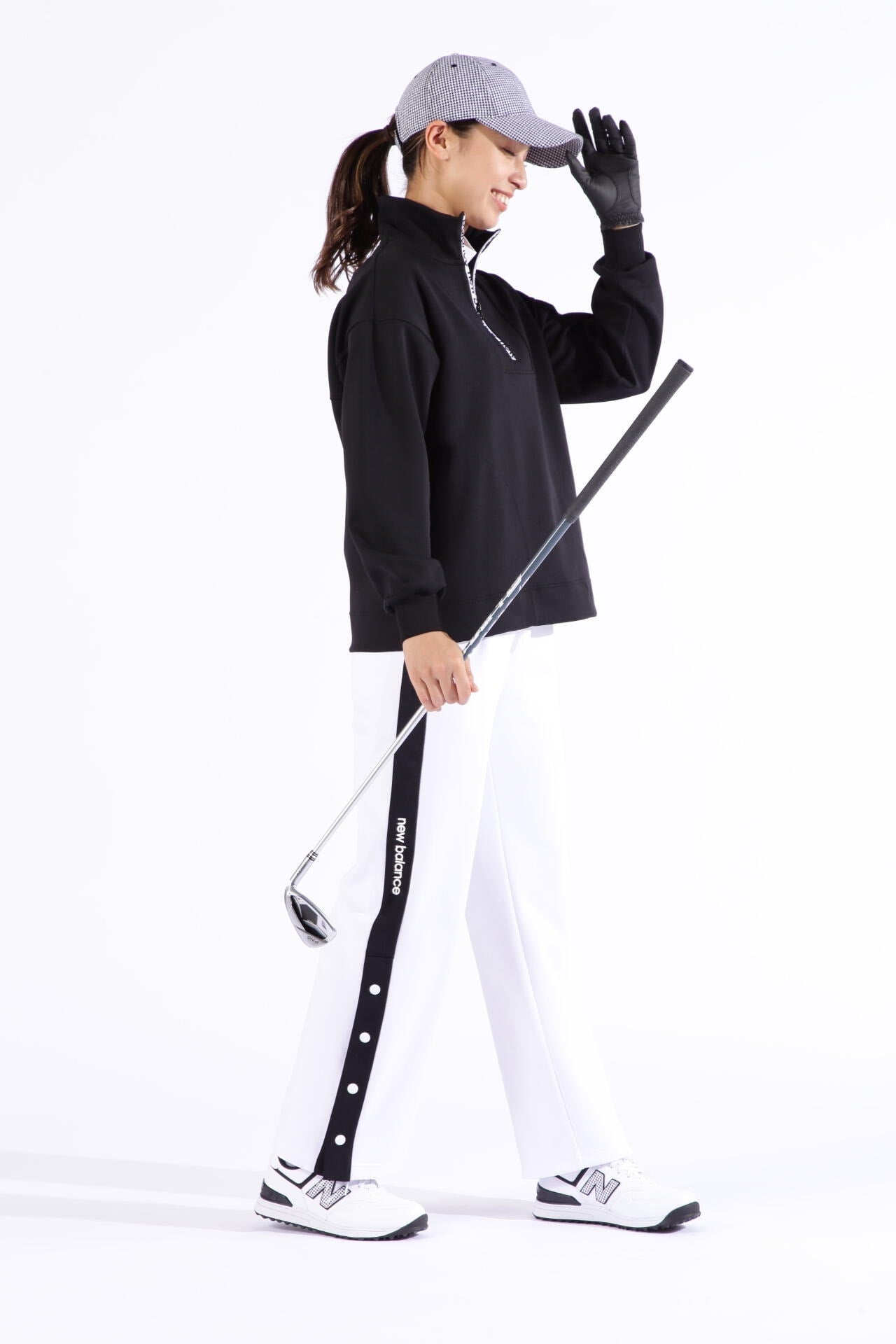 軽量ダンボールニット スウェット ハーフジップ プルオーバー (WOMENS
