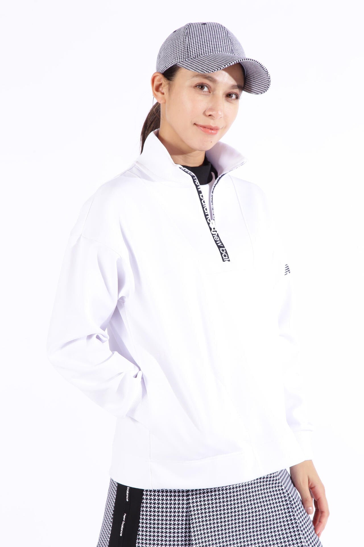軽量ダンボールニット スウェット ハーフジップ プルオーバー (WOMENS
