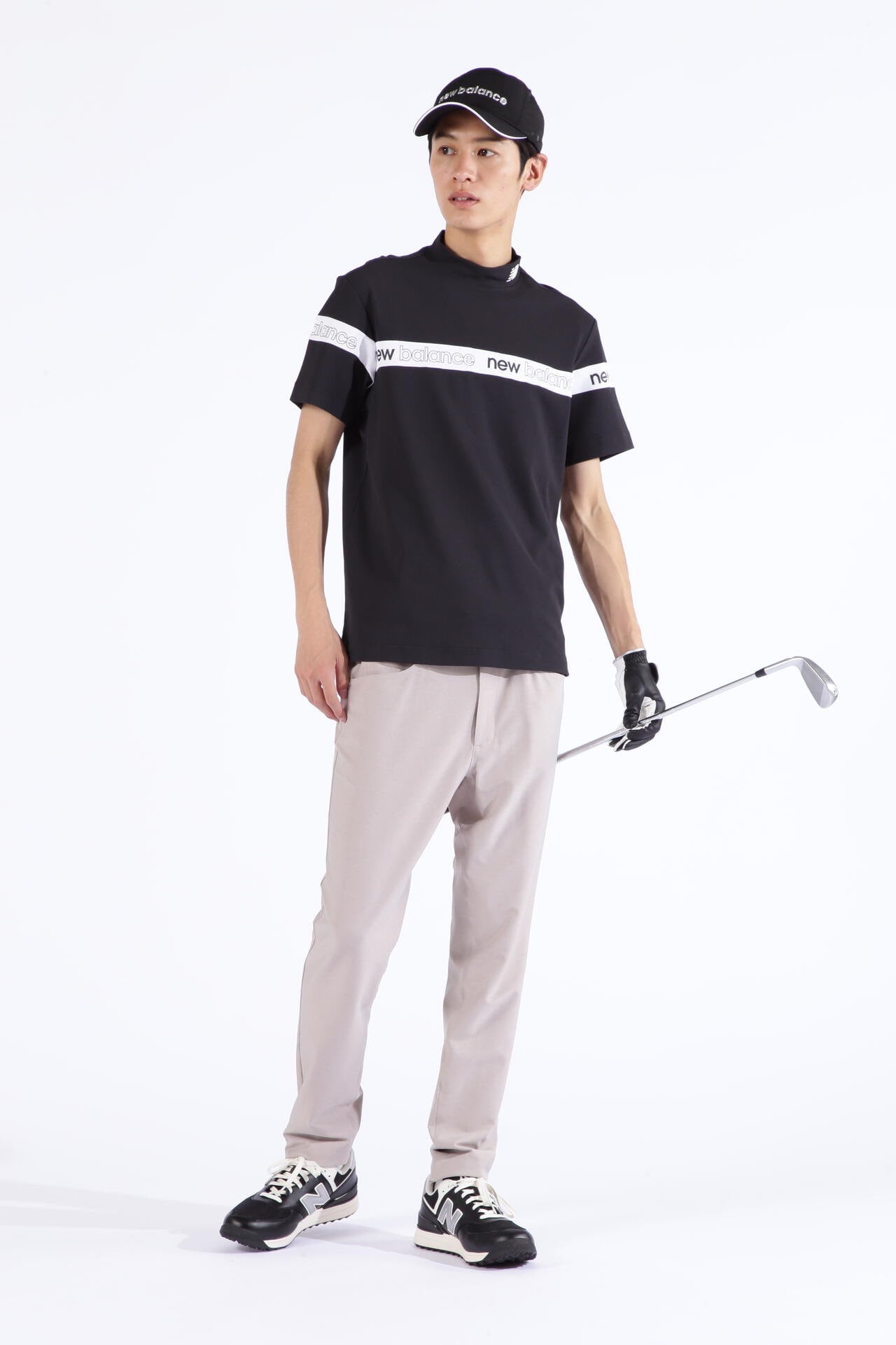 ポップコーンピケ 半袖 モックネック プルオーバー (MENS SPORT)