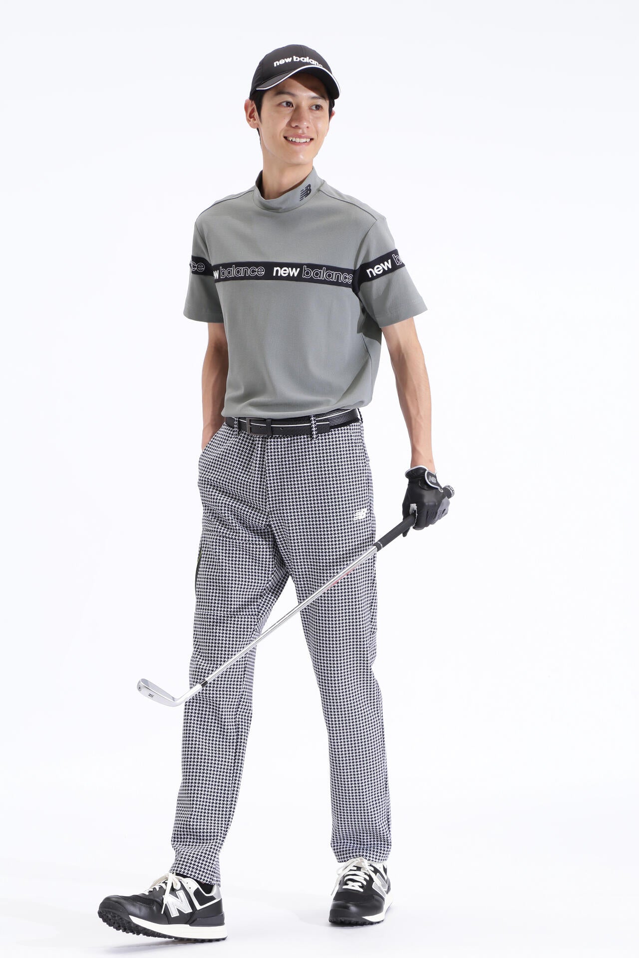 ポップコーンピケ 半袖 モックネック プルオーバー (MENS SPORT)