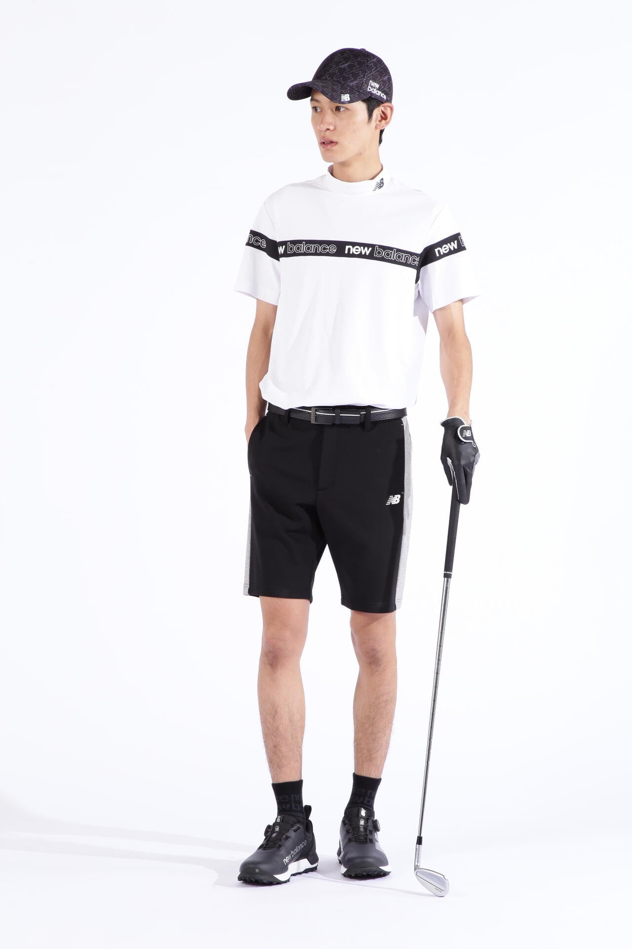 ポップコーンピケ 半袖 モックネック プルオーバー (MENS SPORT)