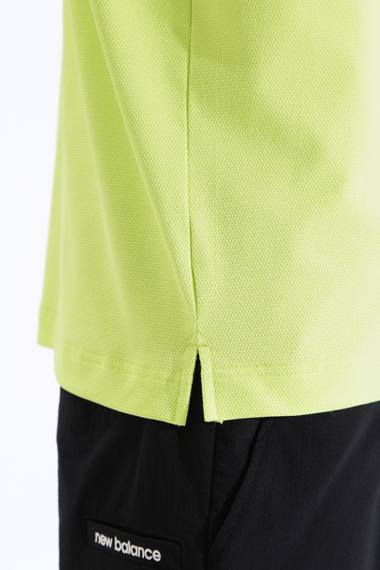 ポップコーンピケ 半袖 モックネック プルオーバー (MENS SPORT)
