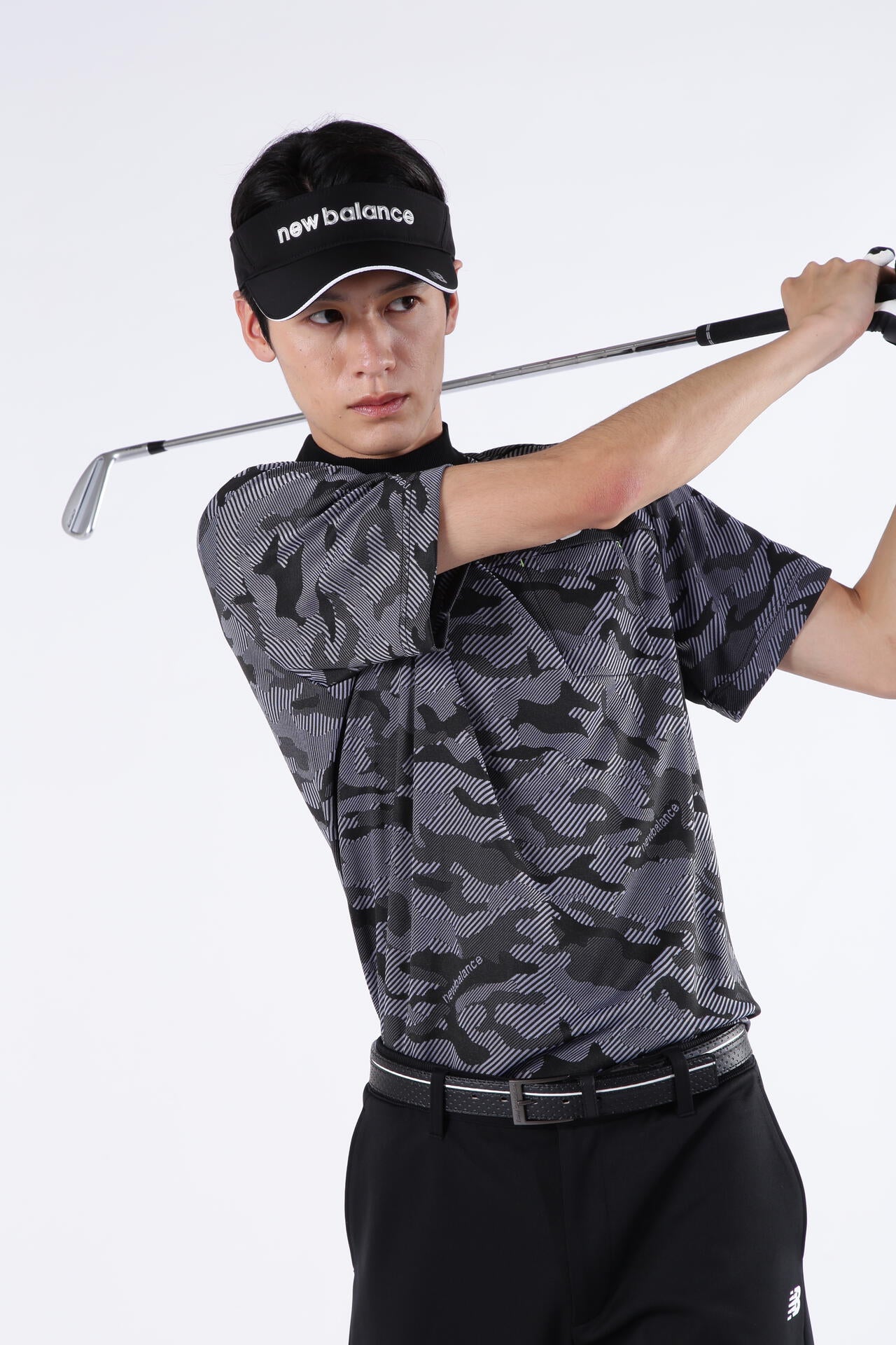 ドライビングレインカモ柄 半袖 モックネック プルオーバー (MENS SPORT)
