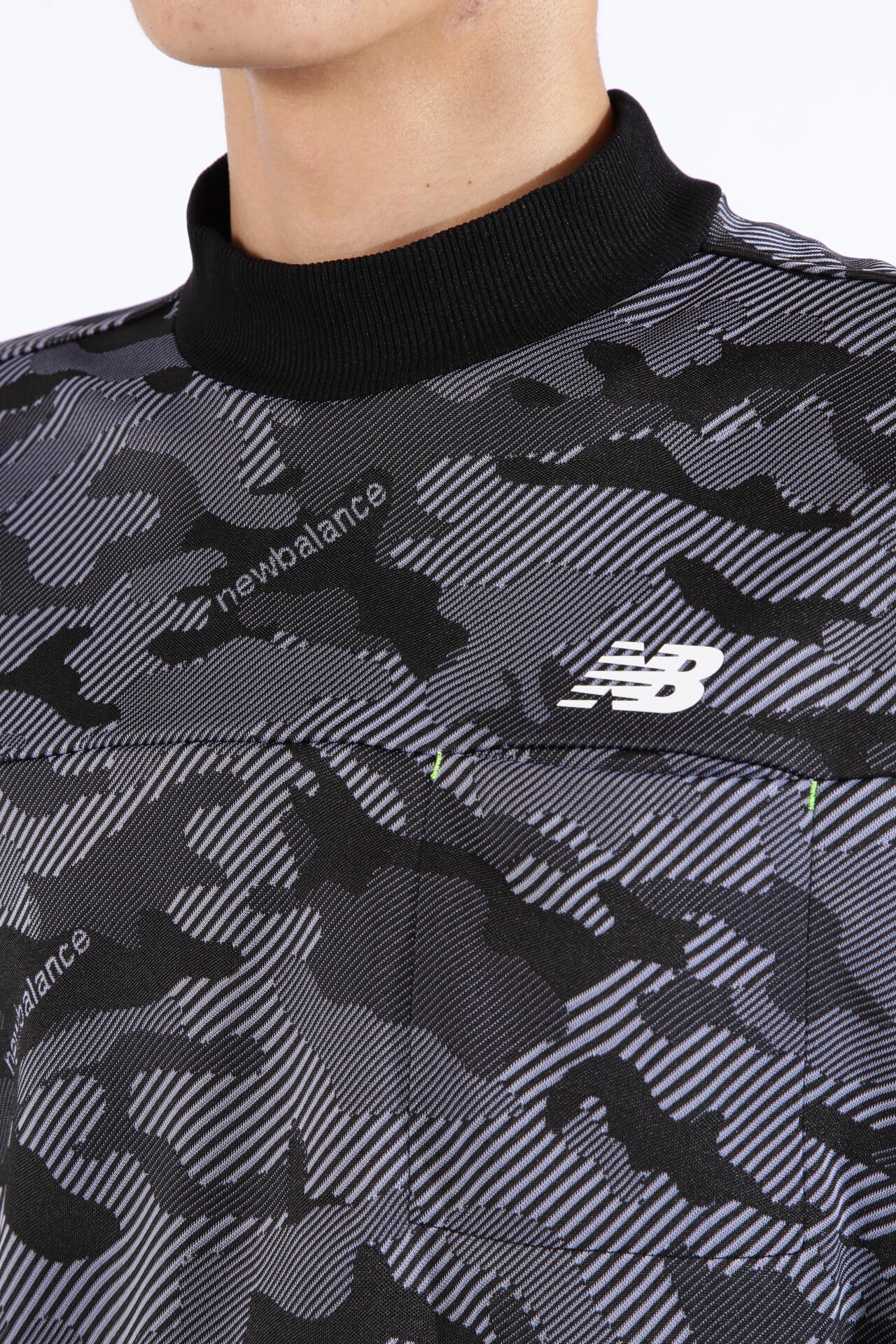 ドライビングレインカモ柄 半袖 モックネック プルオーバー (MENS SPORT)