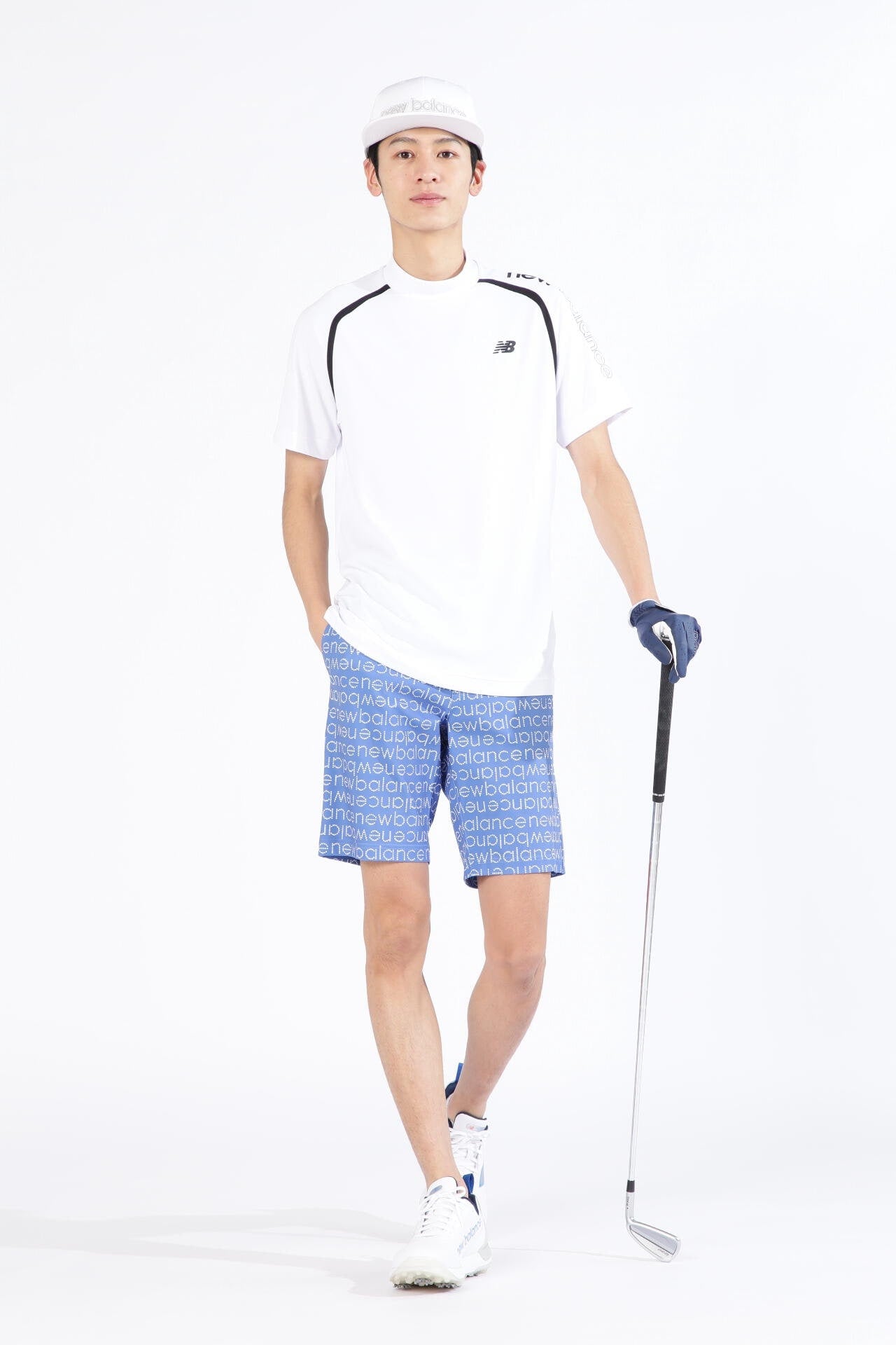 ダブルフェイス裏ハニカム 半袖 モックネック プルオーバー (MENS SPORT)