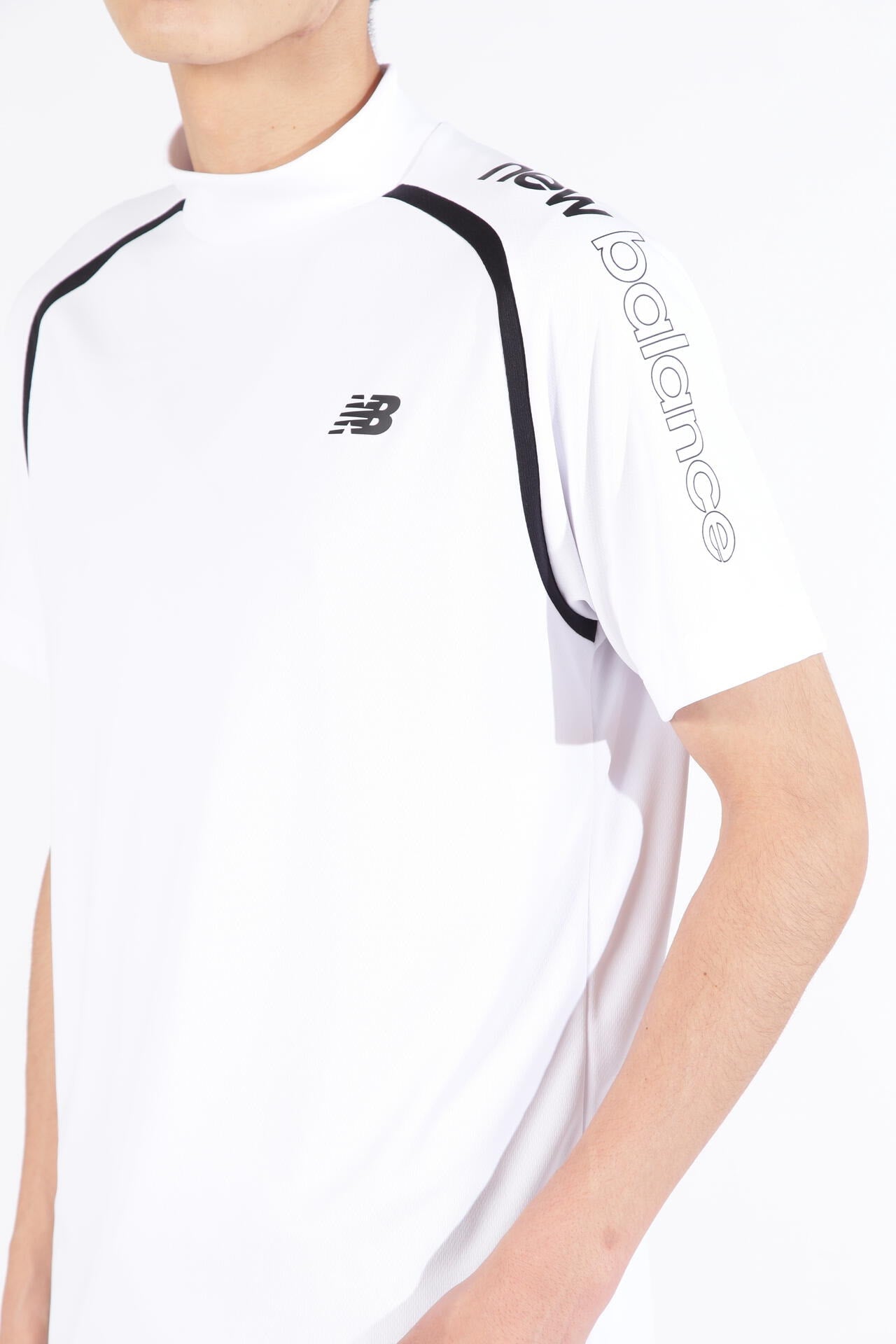 ダブルフェイス裏ハニカム 半袖 モックネック プルオーバー (MENS SPORT)