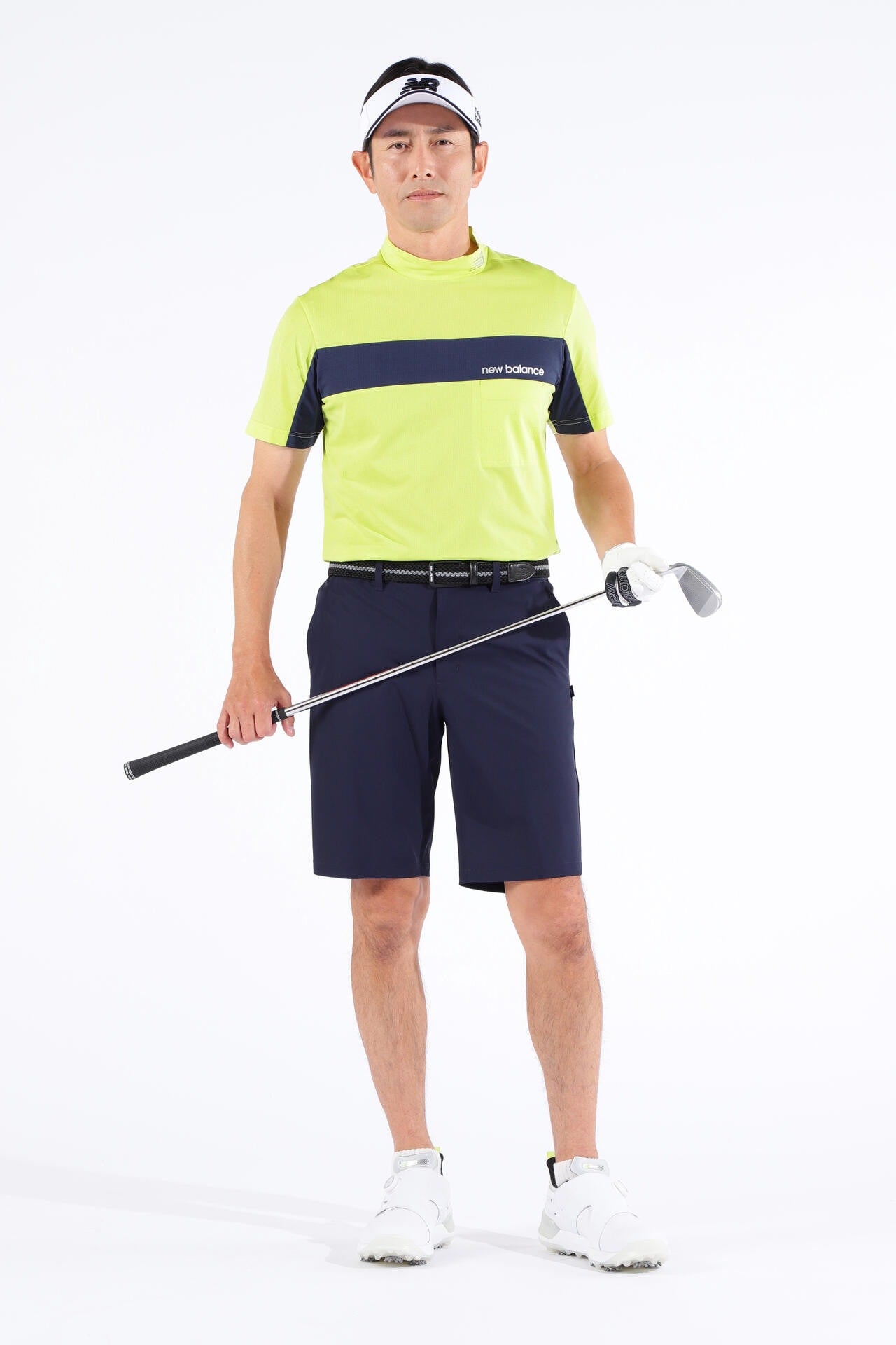 ストレッチ UV メッシュ 半袖 モックネック プルオーバー (MENS WORLD)