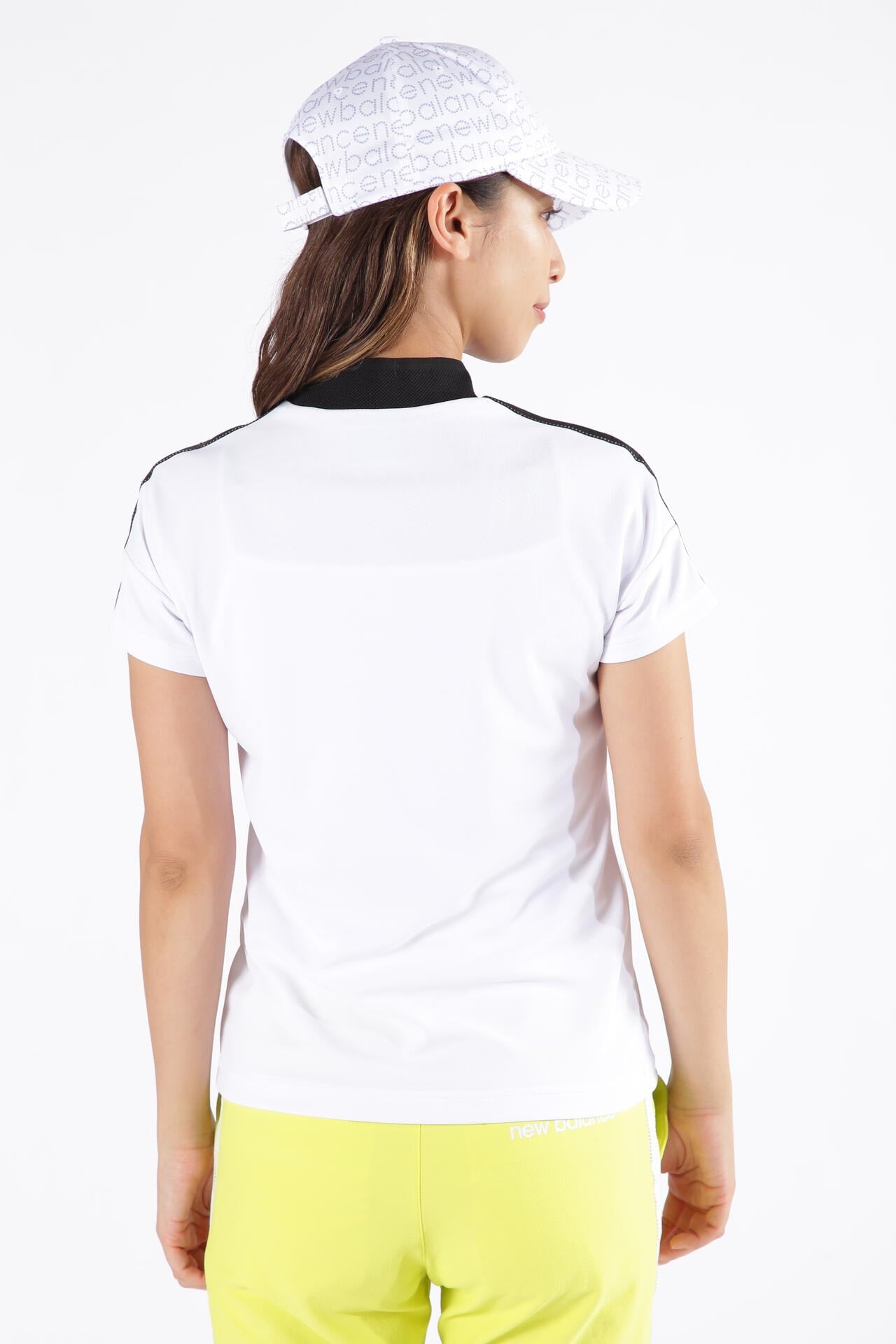 ダブルフェイス裏ハニカム 半袖 モックネック プルオーバー (WOMENS SPORT)