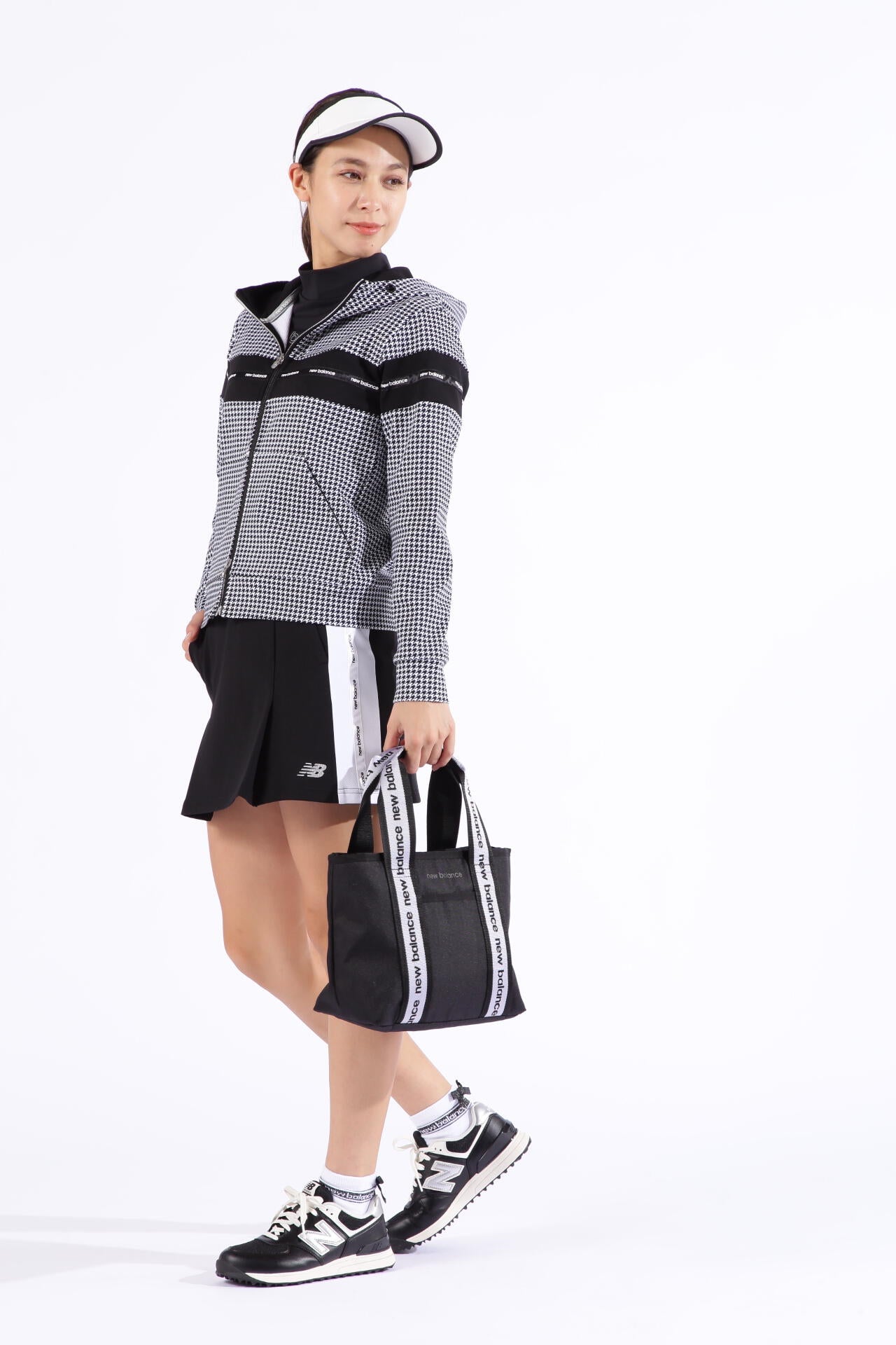 【ブラック】長袖 モックネック プルオーバー (WOMENS) New Balance Golf｜長袖 モックネック プルオーバー (WOMENS