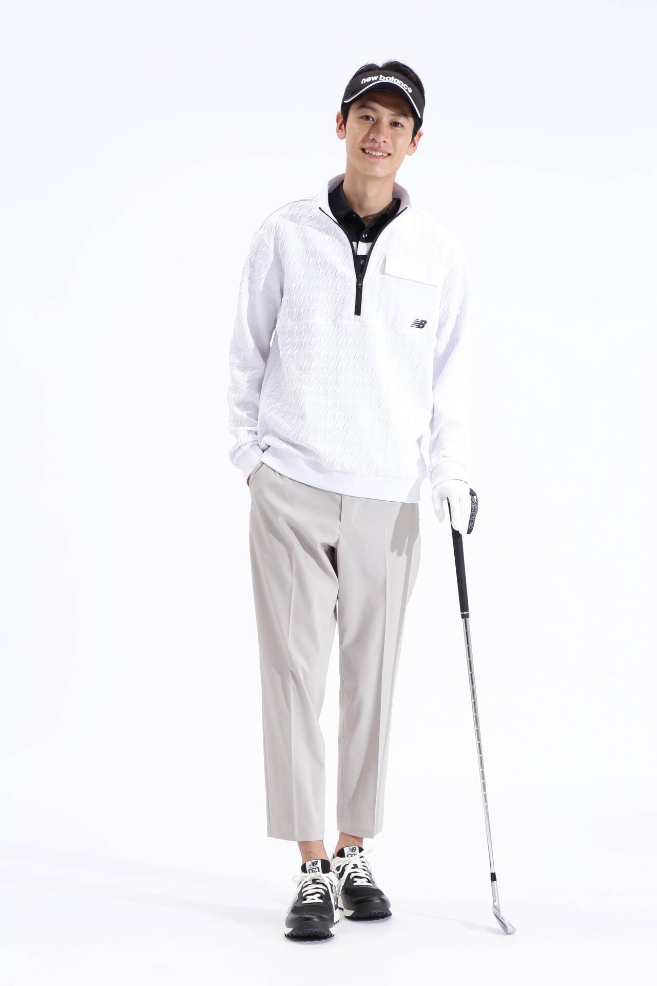 アウトラインステッチ 半袖 カラーシャツ (MENS SPORT)