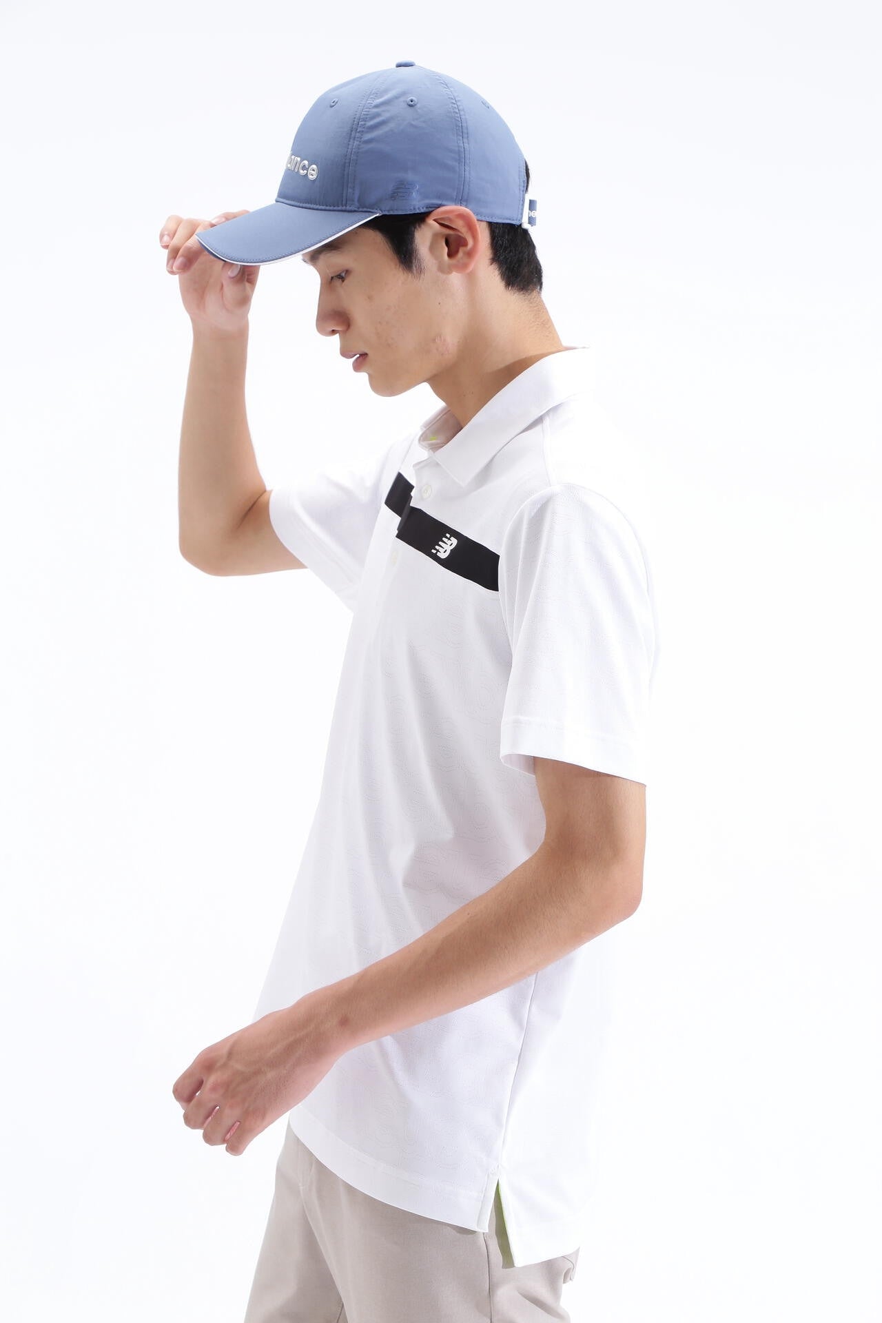 アウトラインステッチ 半袖 カラーシャツ (MENS SPORT)
