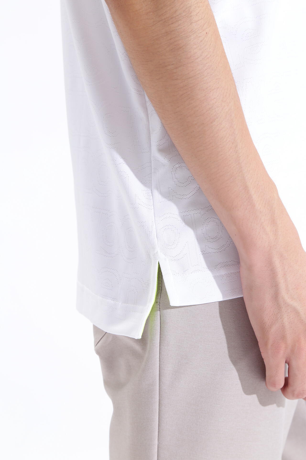 アウトラインステッチ 半袖 カラーシャツ (MENS SPORT)