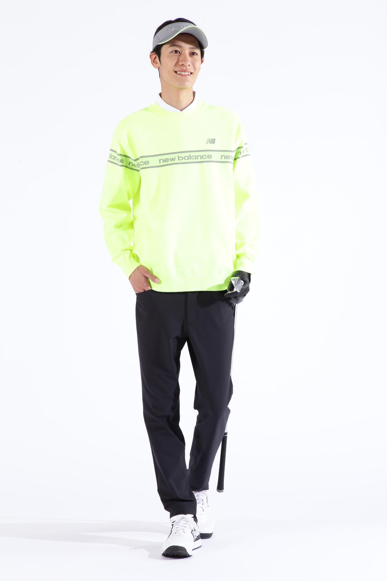 ロゴ×千鳥格子 半袖 カラーシャツ (MENS SPORT) | new balance golf